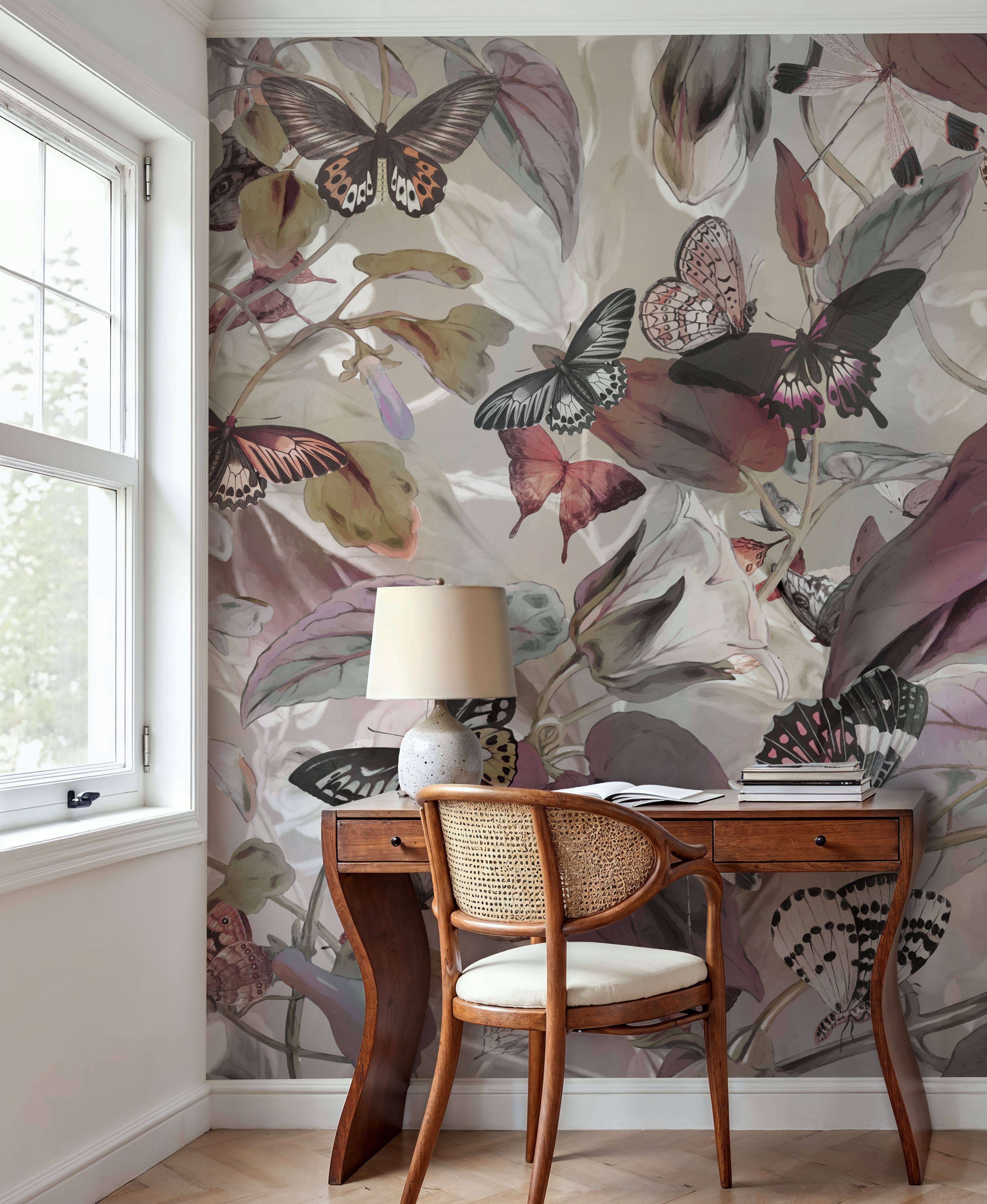 Butterfly Paradise Gray