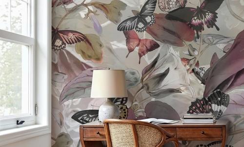 Butterfly Paradise Gray