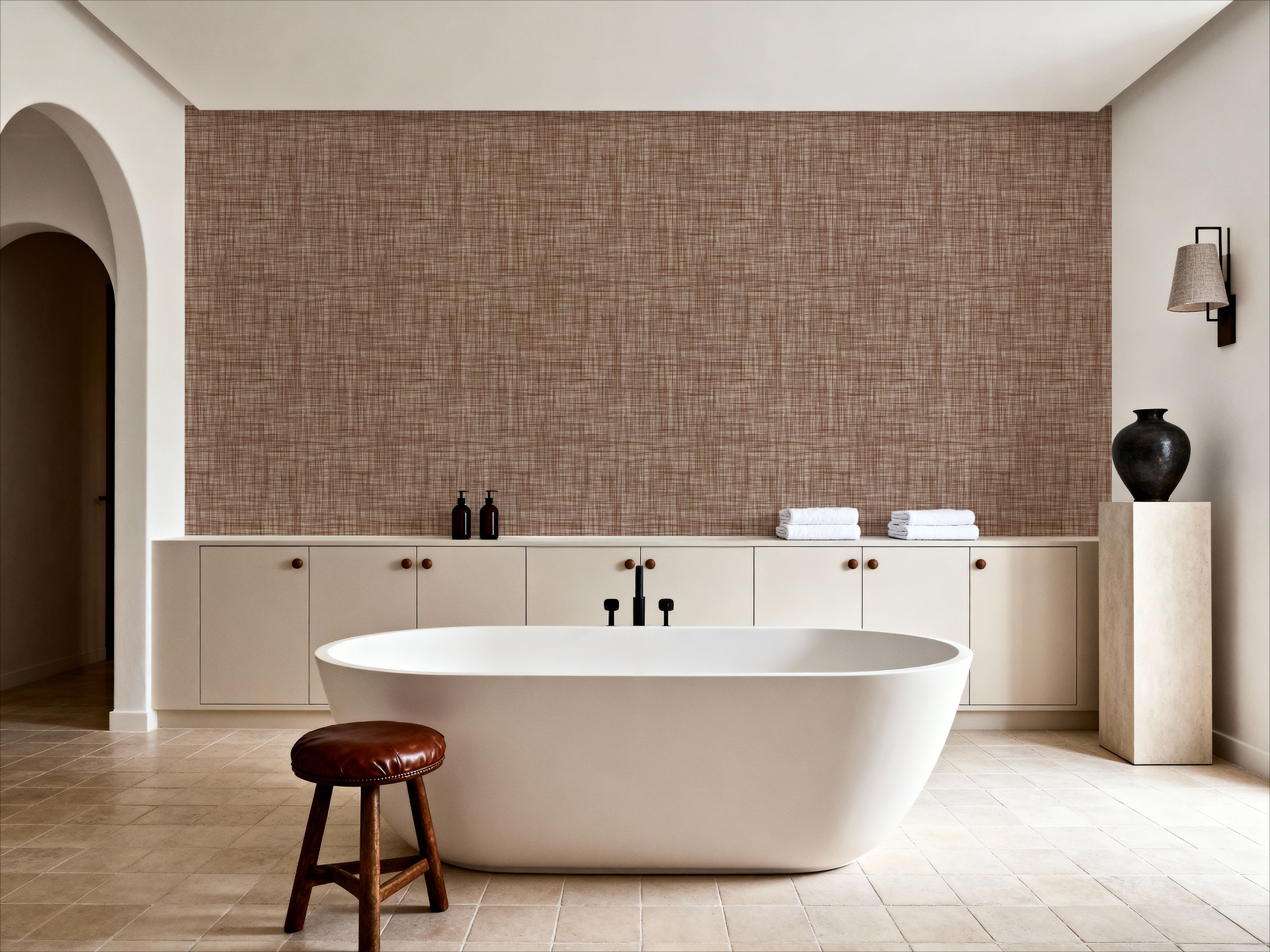 Mottled Linen Effect, Brick
