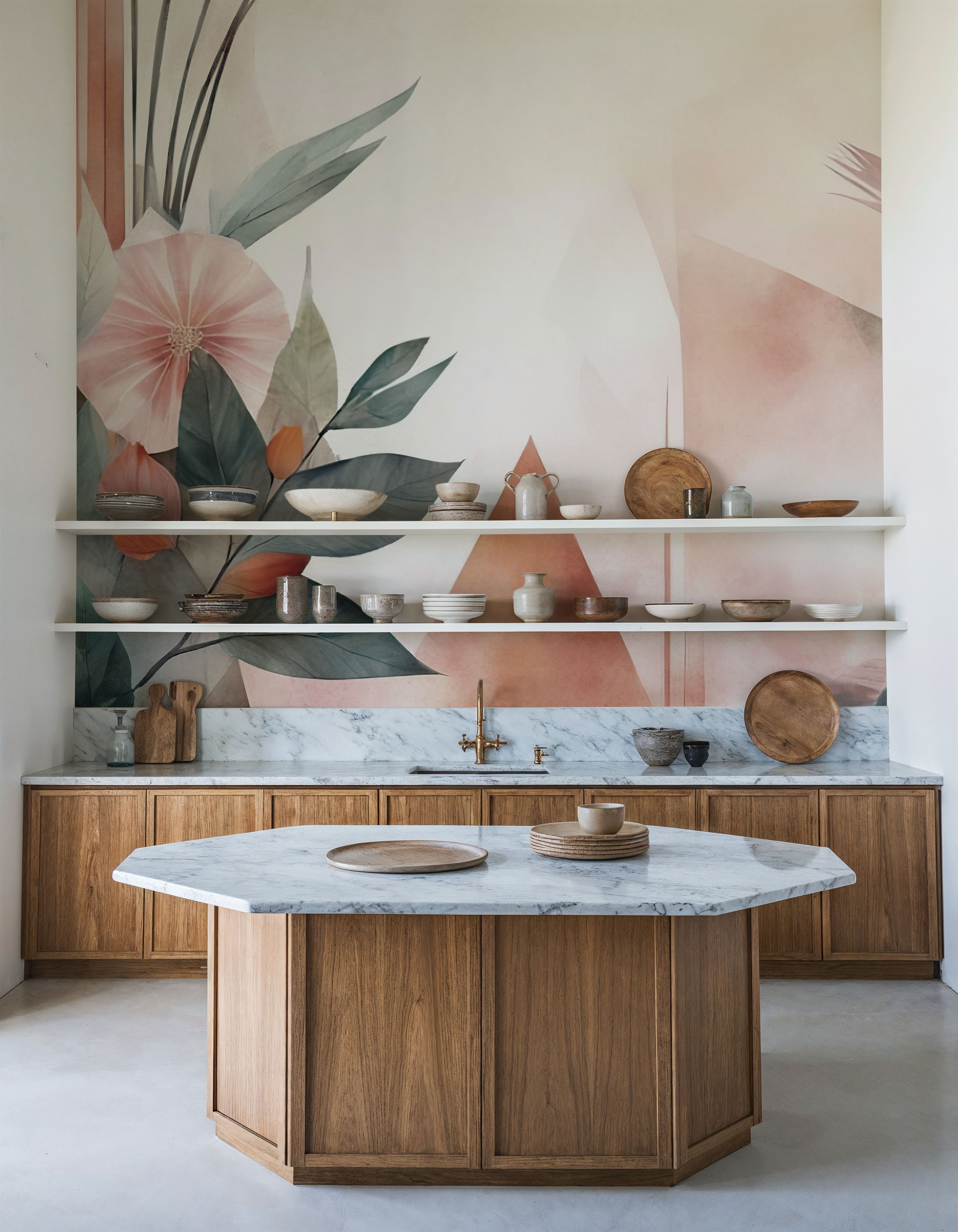 Floral Watercolor Abstract Bright