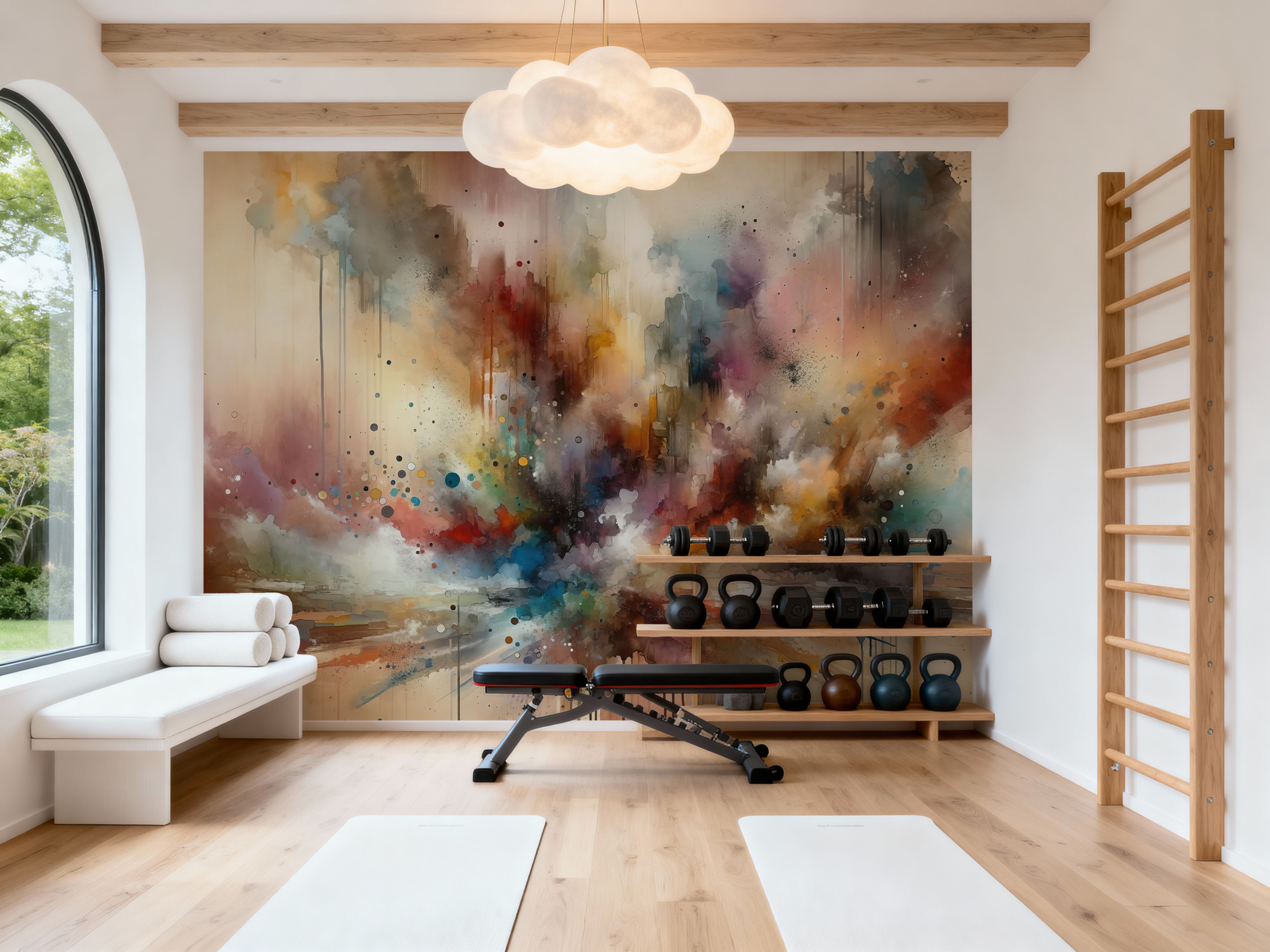 Abstract Journey in Earthy Colors