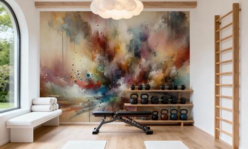 Abstract Journey in Earthy Colors