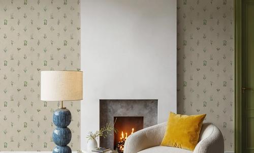 Nordic Flora Ivory, Light Beige
