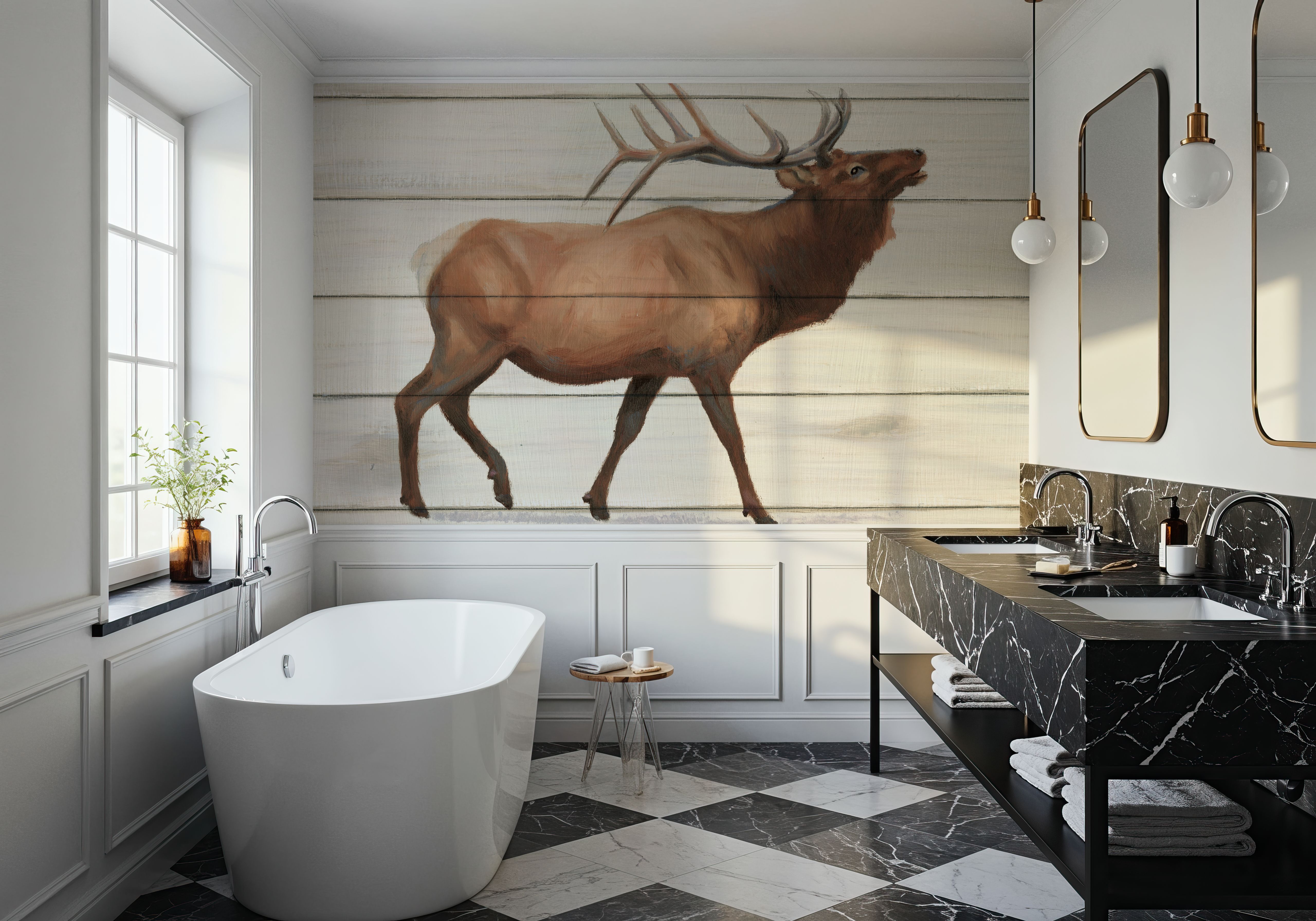 Woody Antlers, Carte da parati