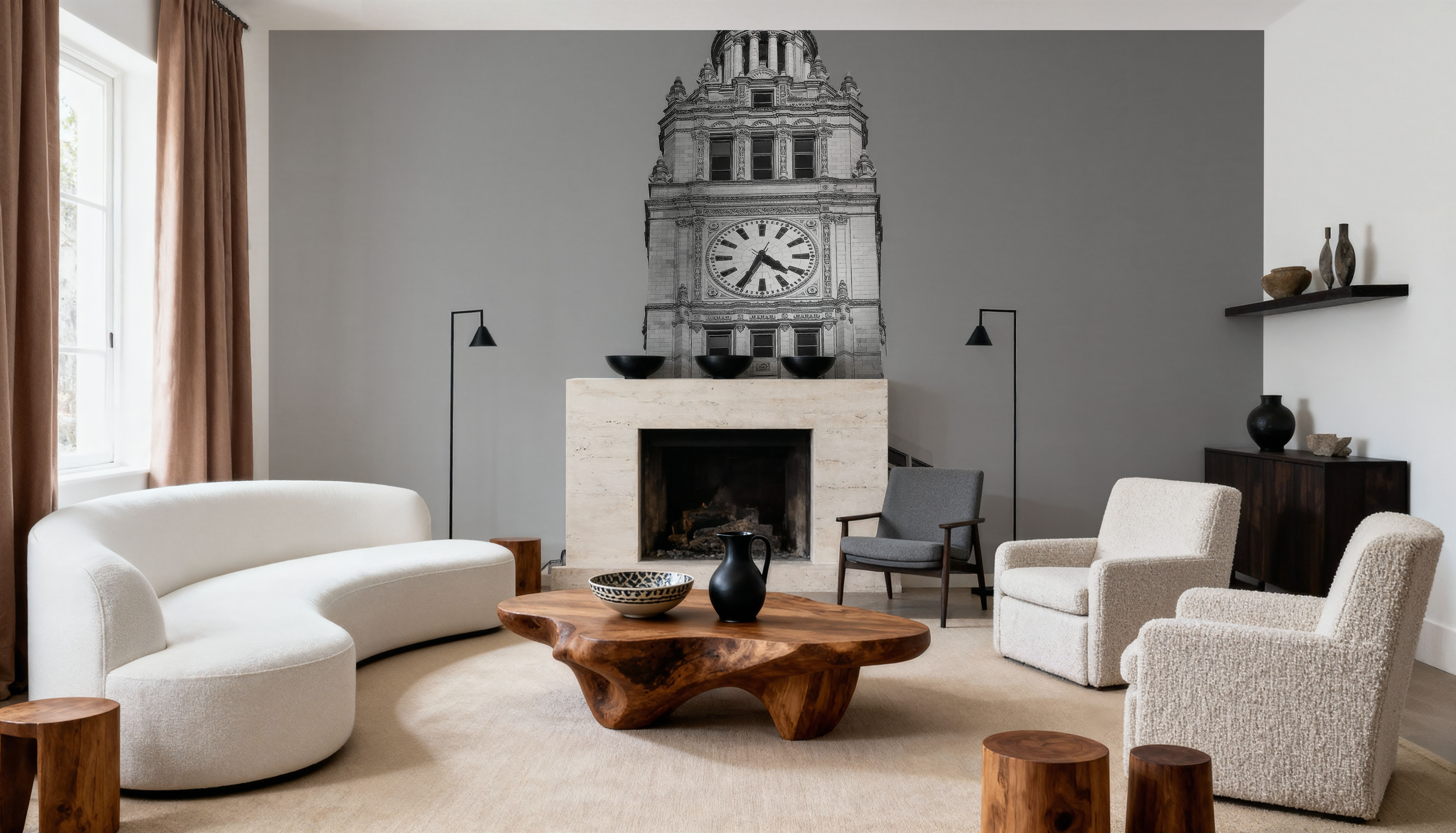 Chicago River Walk BW