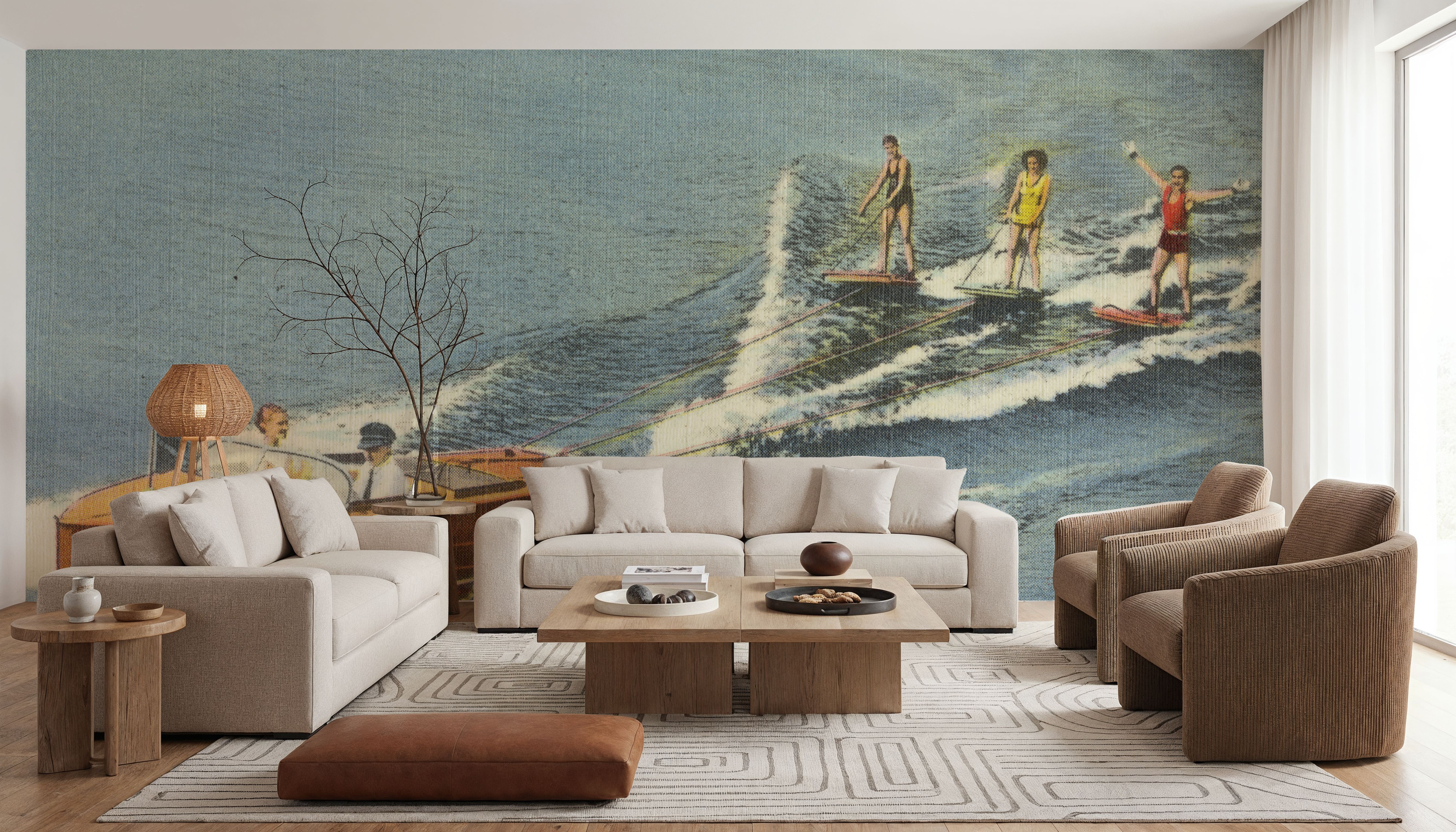 Greetings from Aquaplaning - Screenprint Postcard