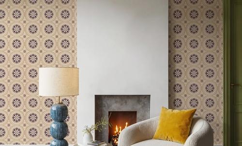Geo Floral, Beige