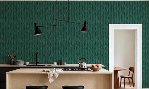 Woodland Waves Tropical Green