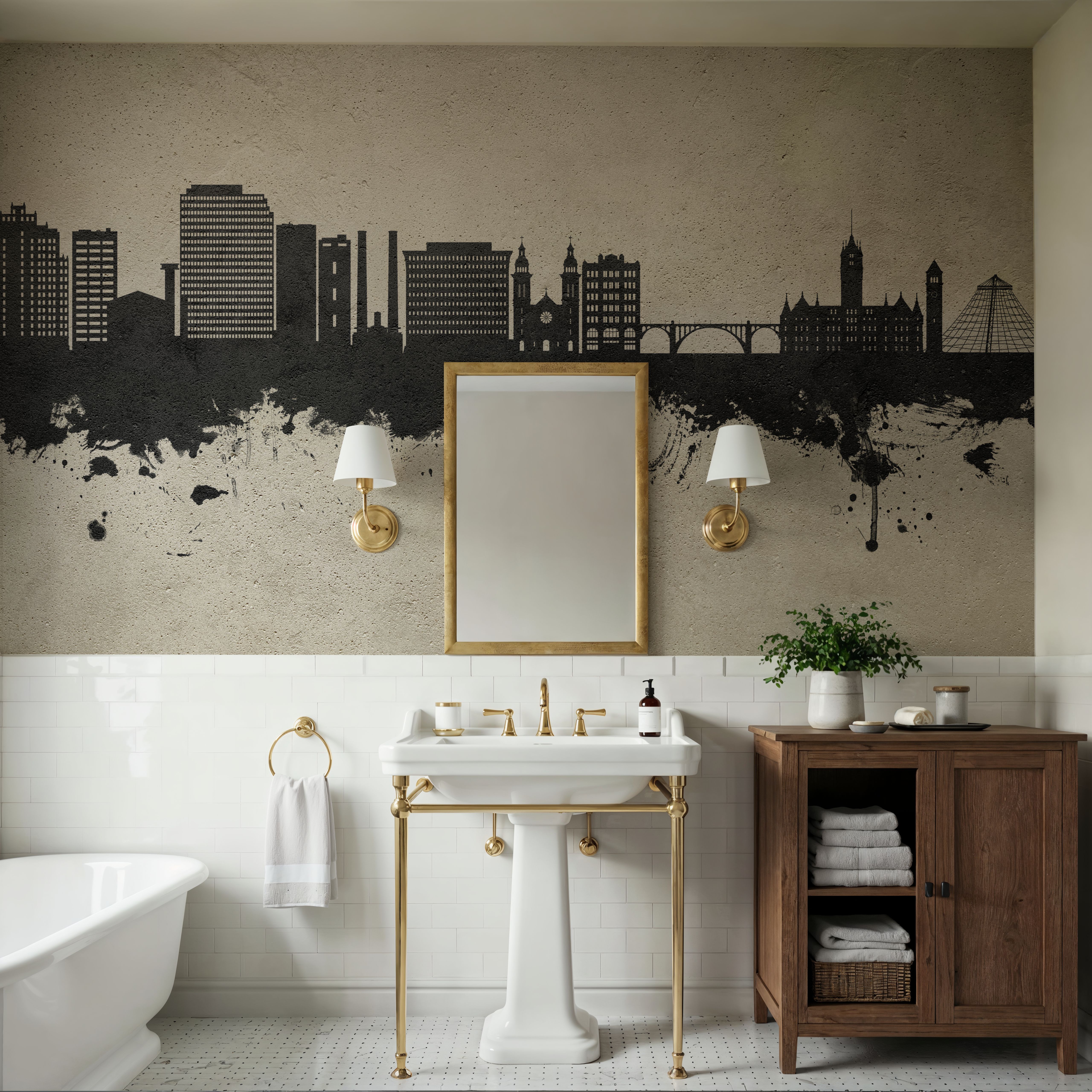 Spokane Washington Skyline Concrete