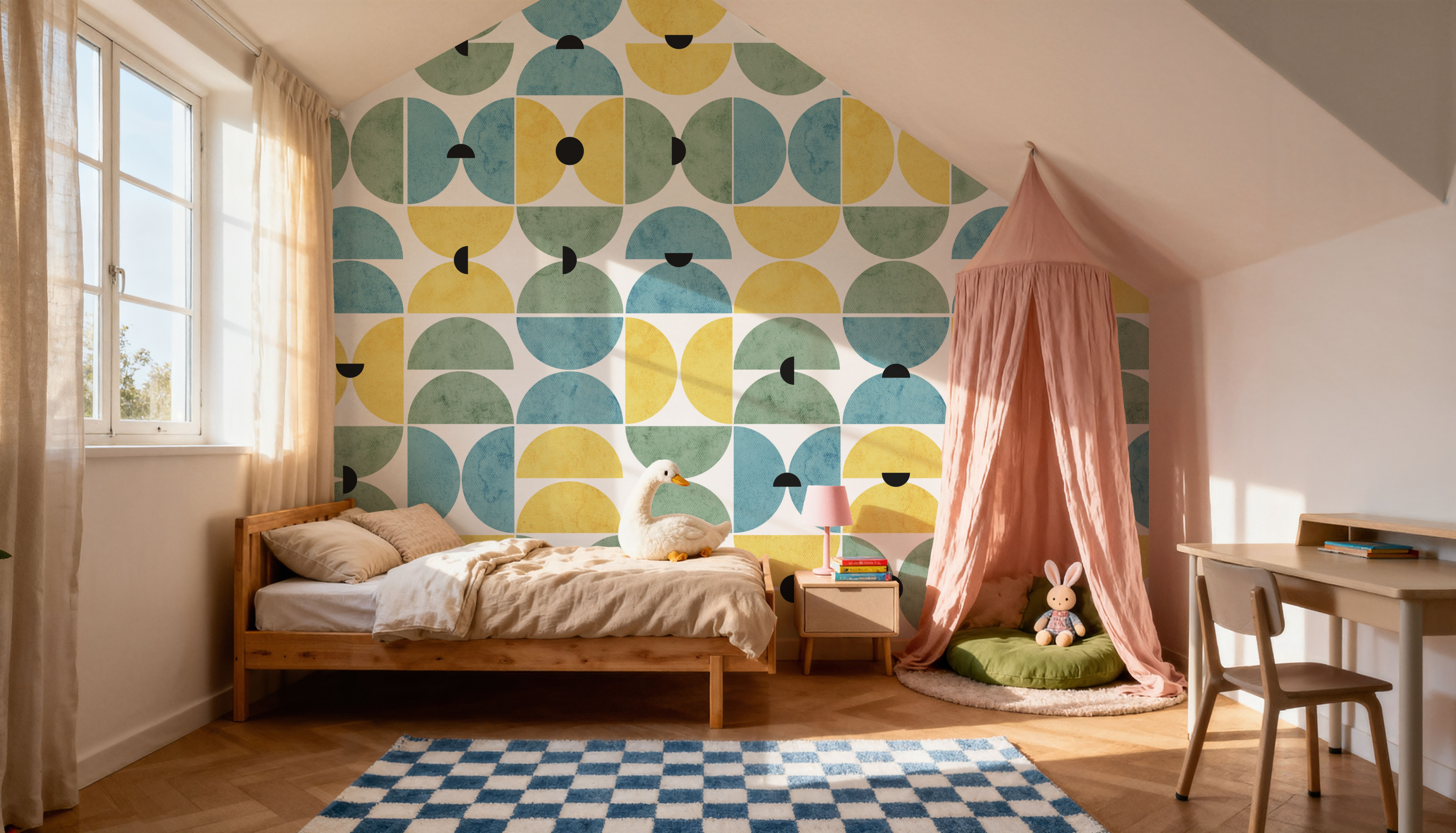 Homley Retro Shapes, Green