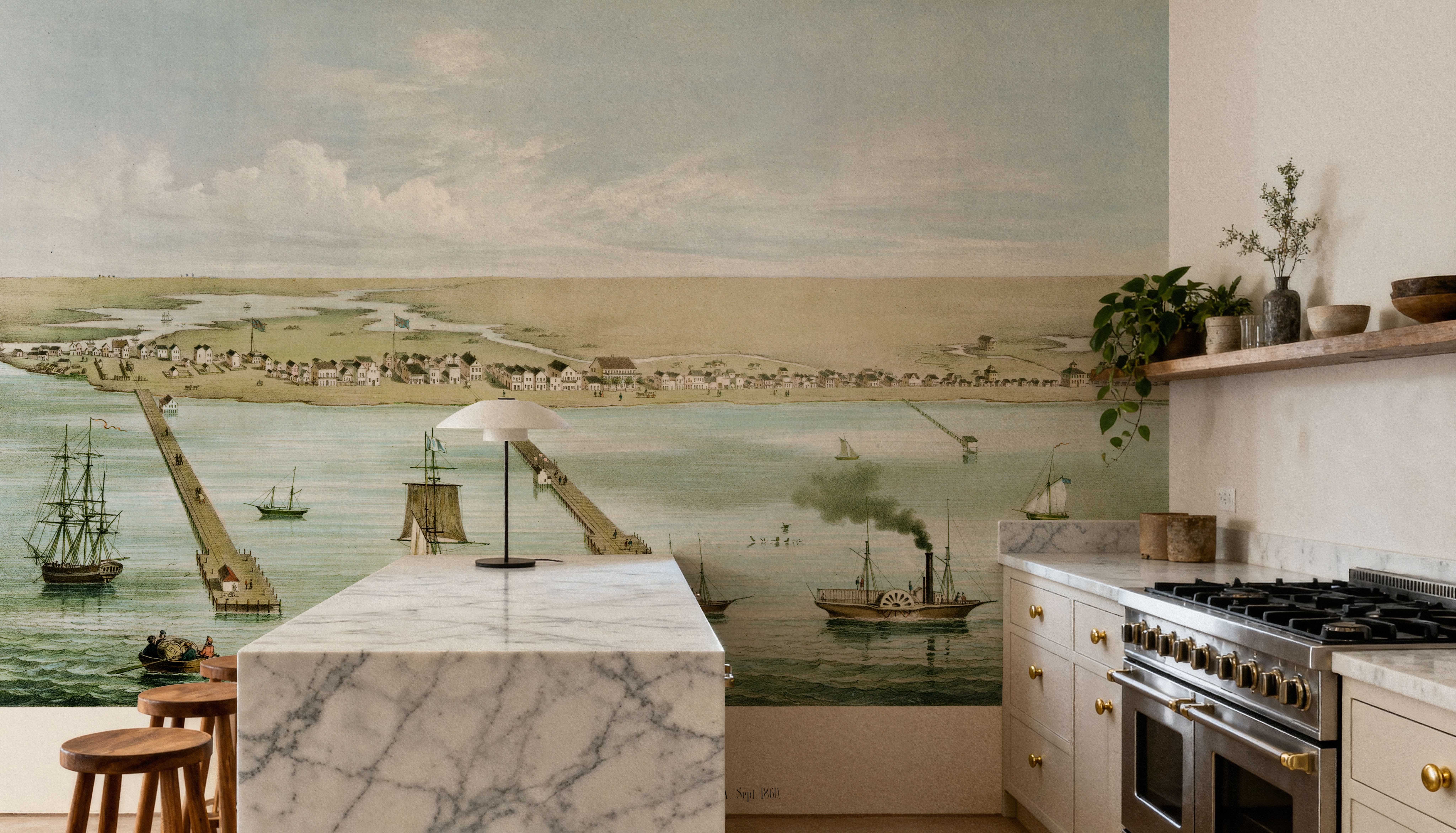 Old view of Indianola, Mississippi, 1860