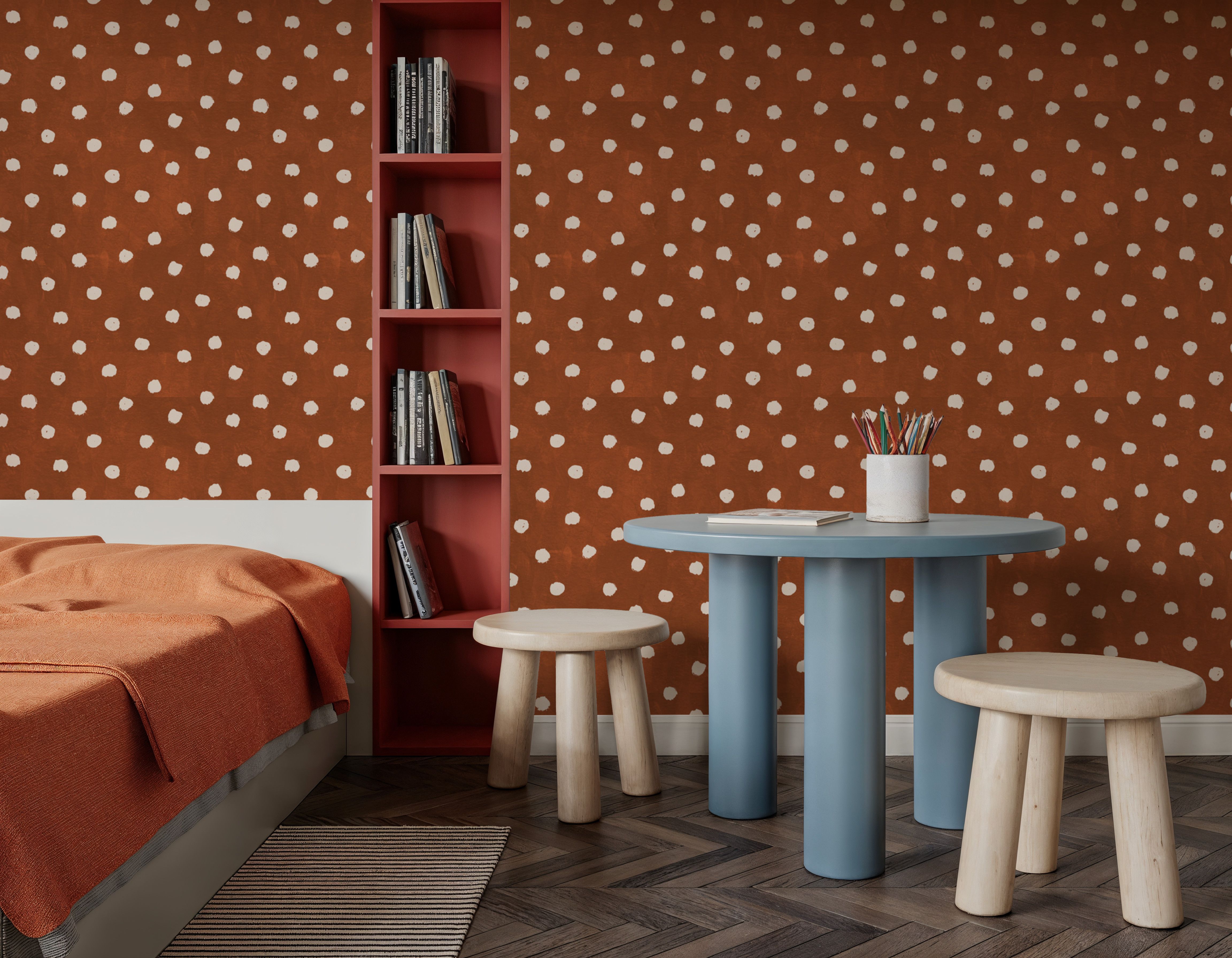 Autumn Dots Brown