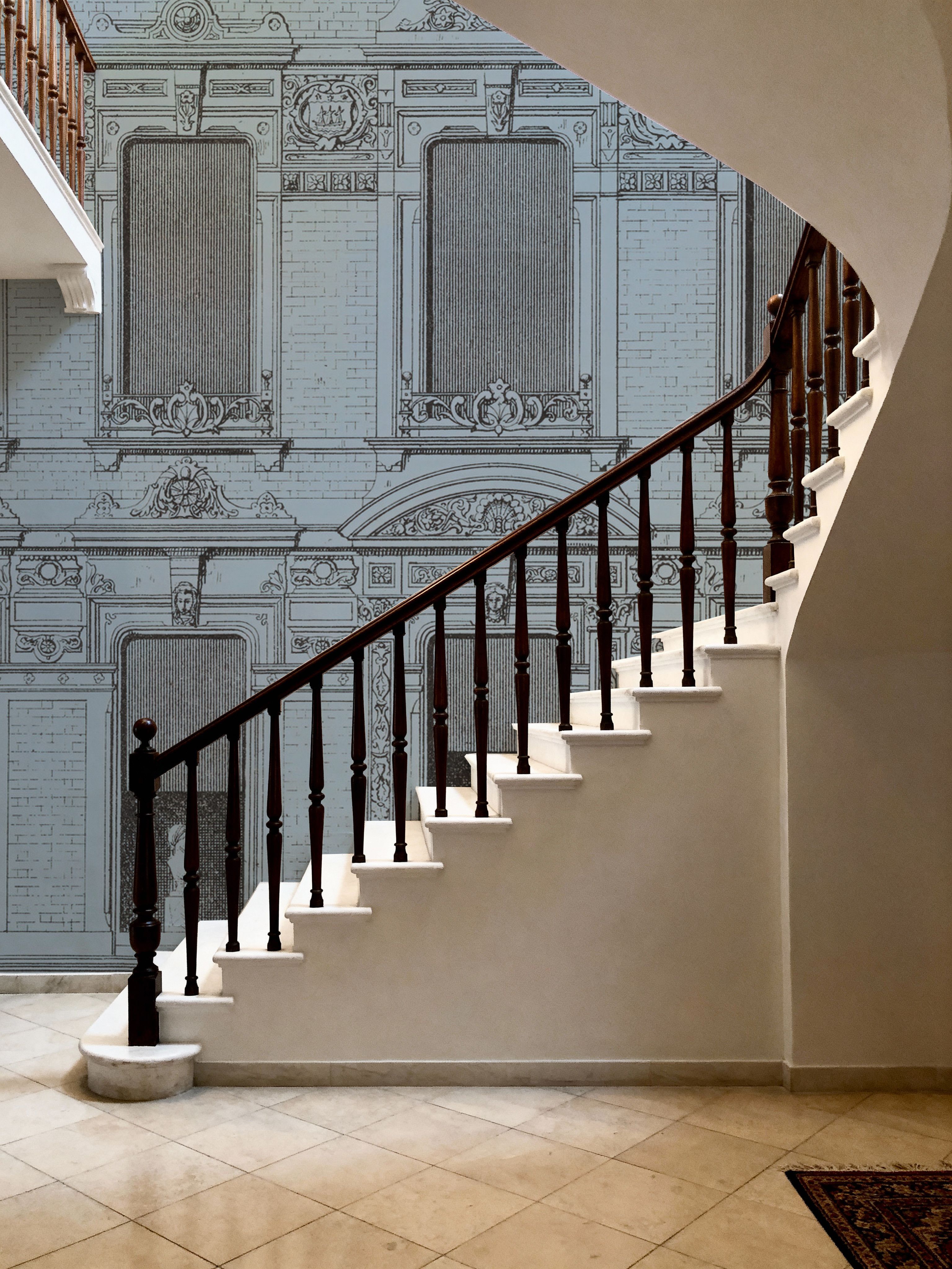 Vintage Facade, Blue