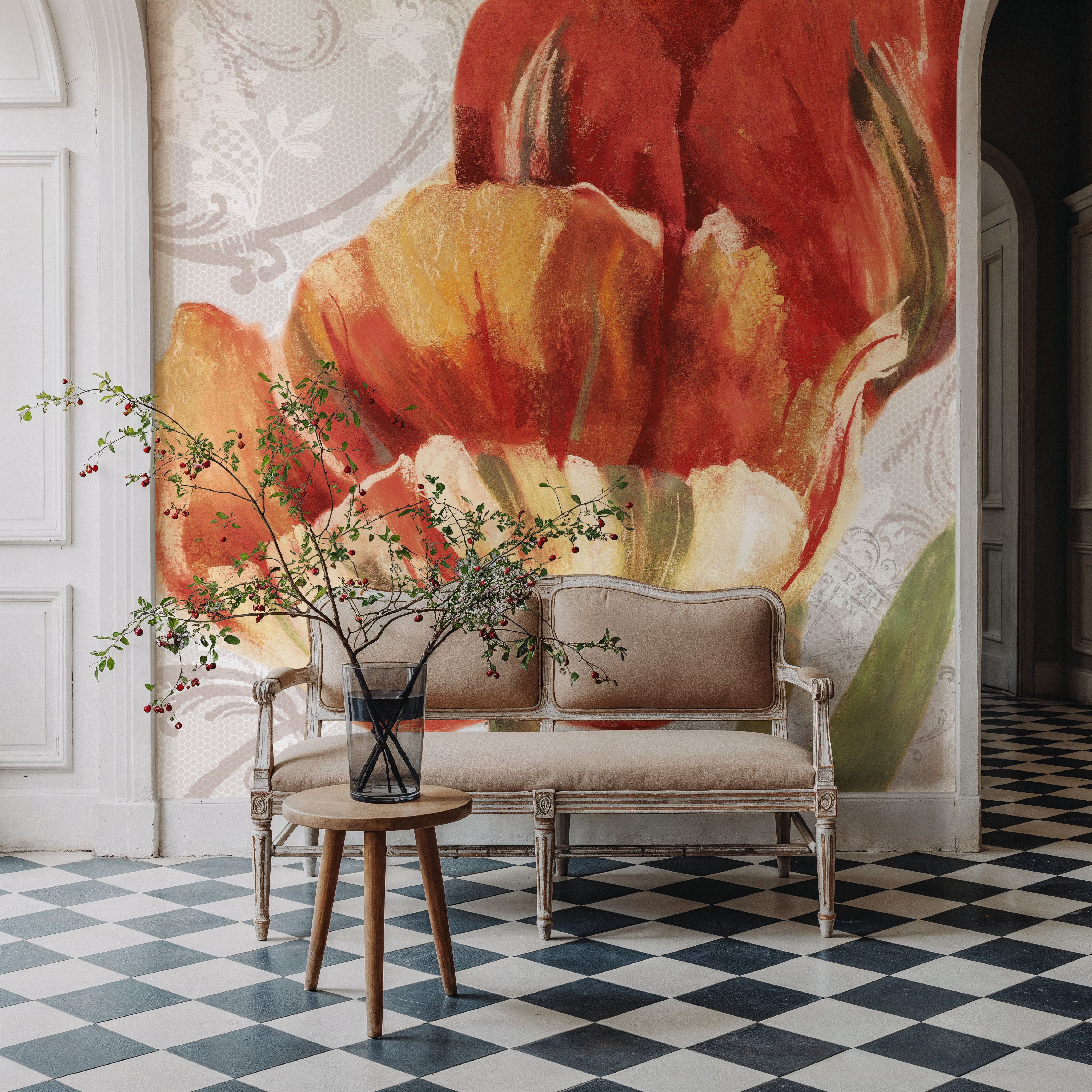 Spring Tulips Red II