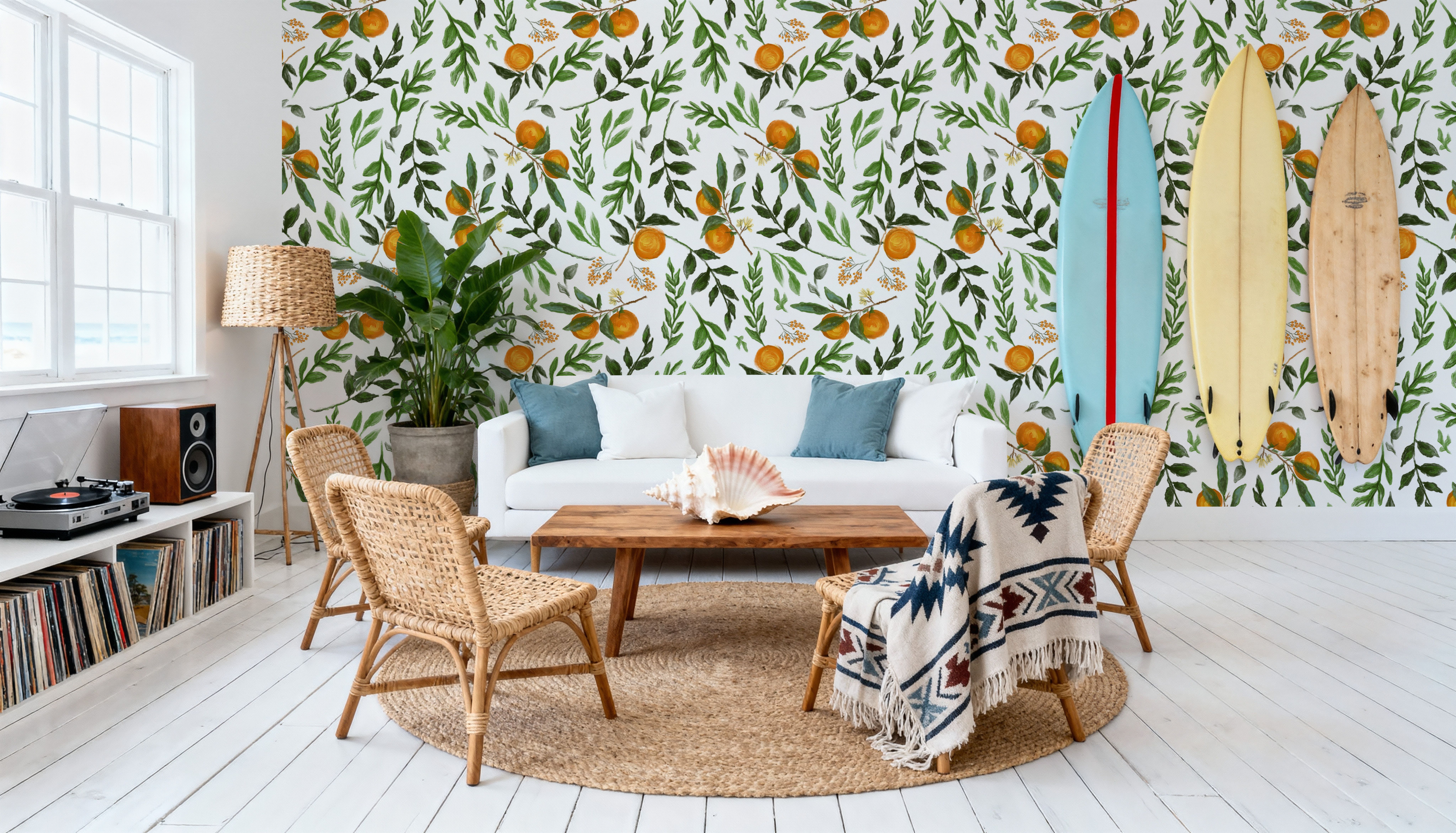 I See Oranges, Wallpaper