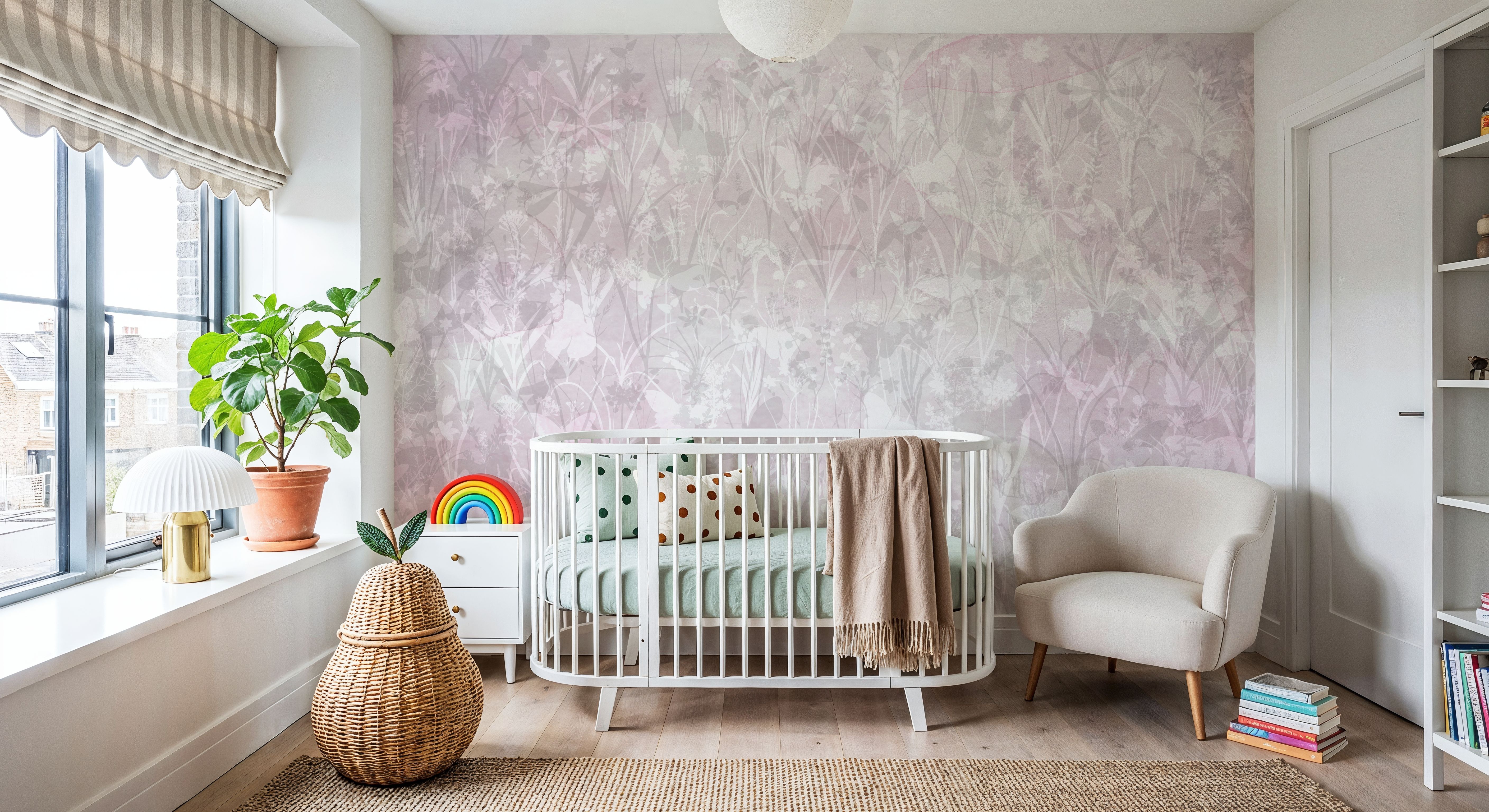 Herbals and Butterflies Double Silhouette Purple