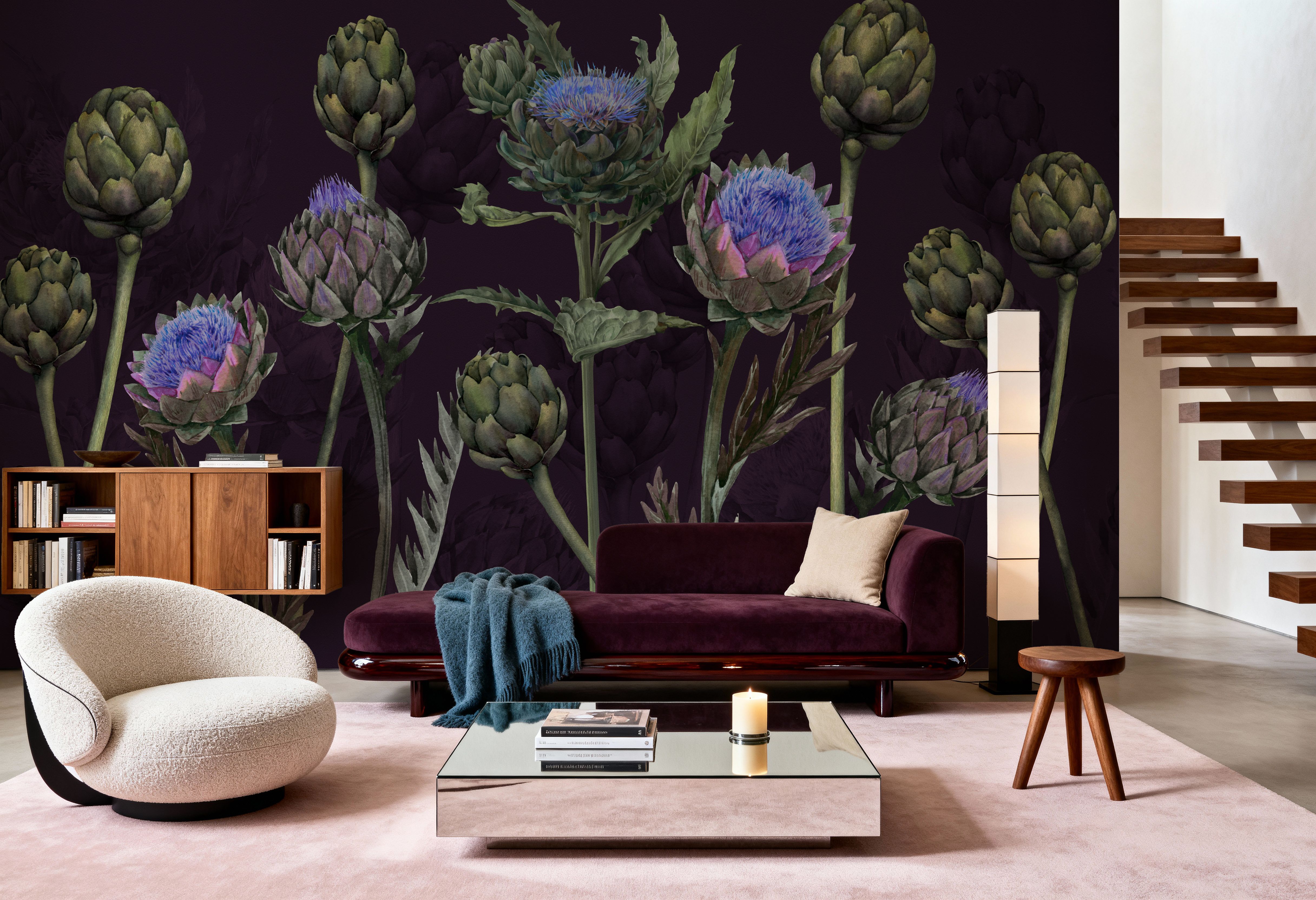 Artichoke Blooms, Midnight