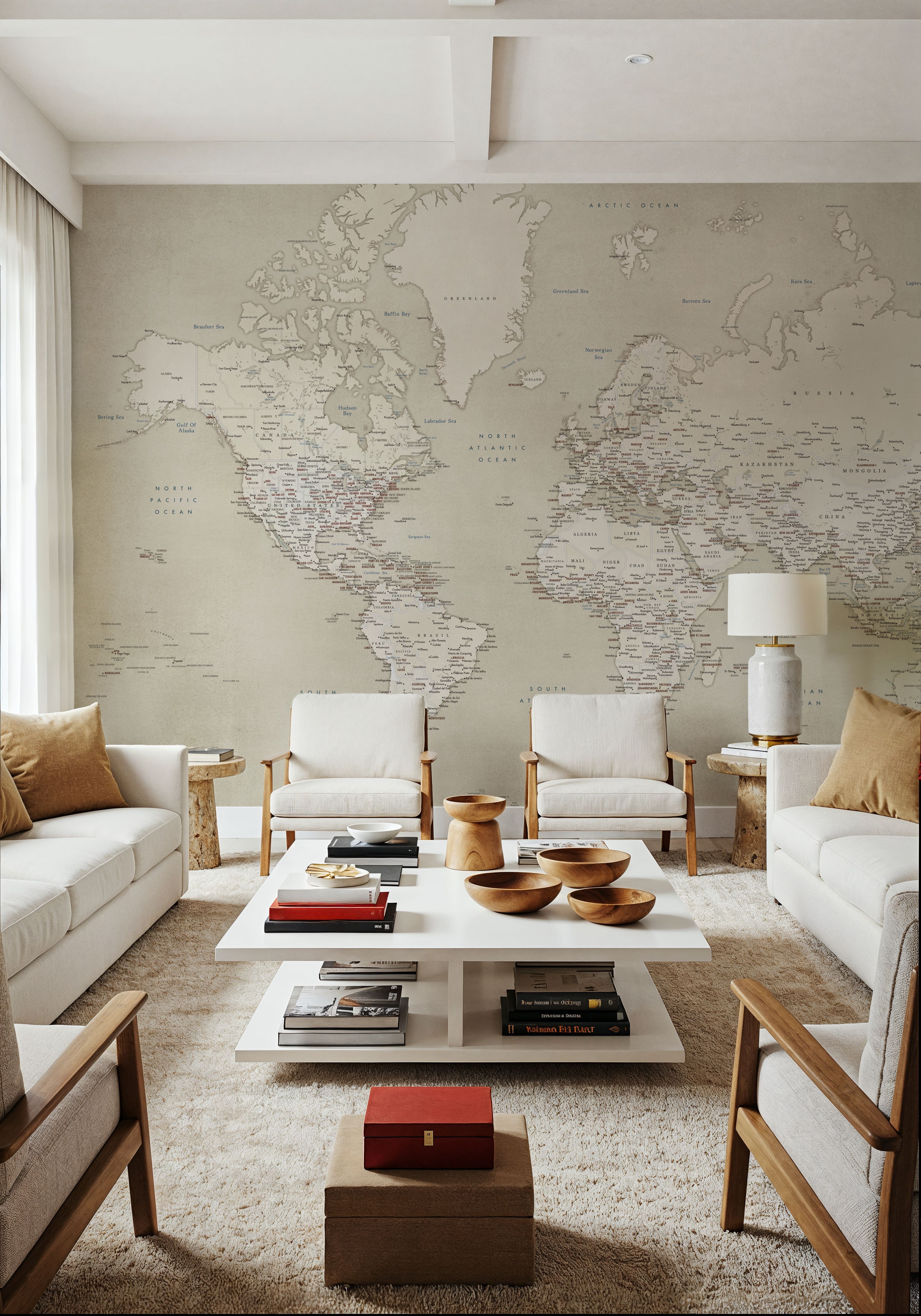 World Map Cities - Gentry