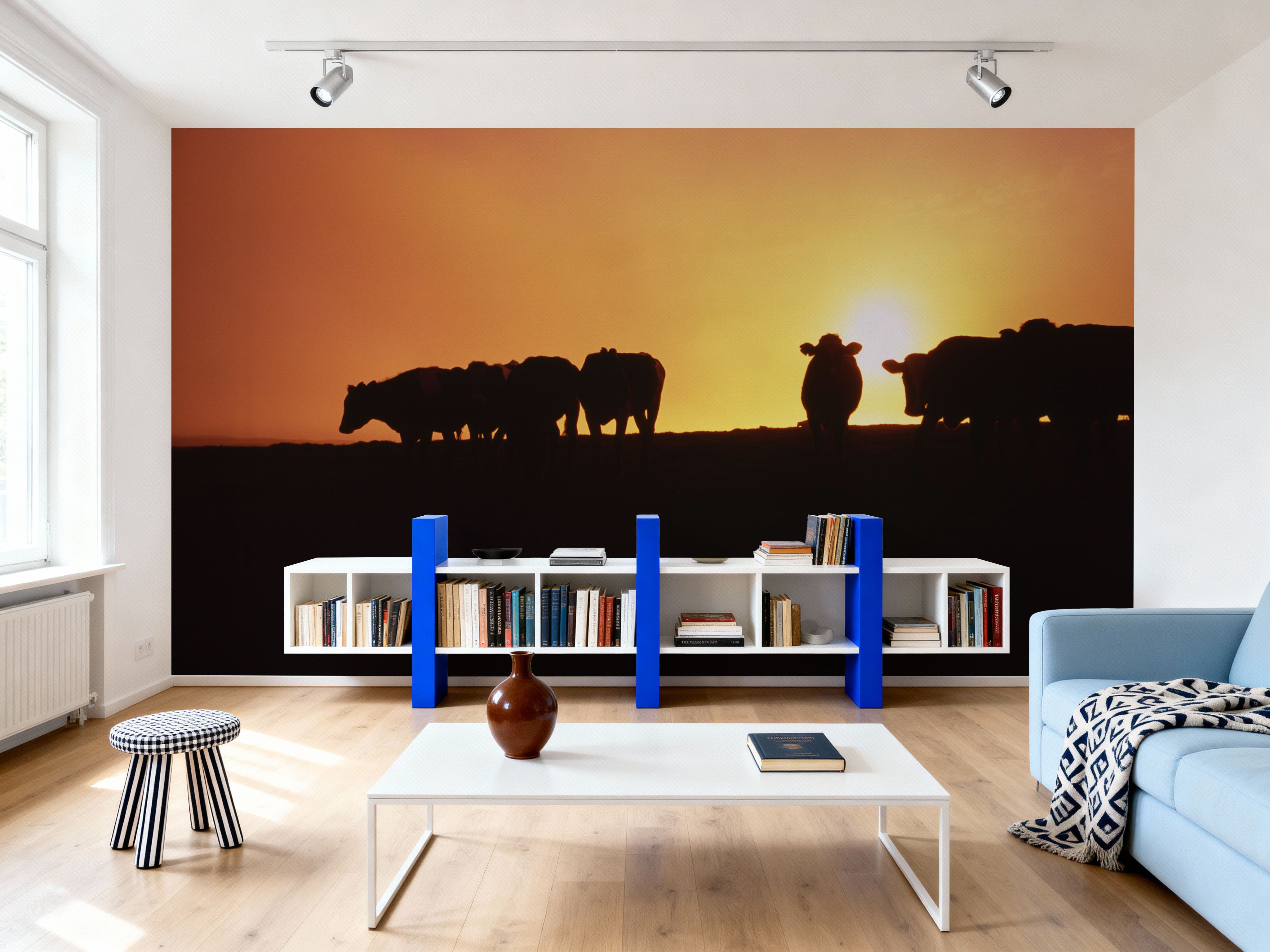 Hillside Cattle Sunset