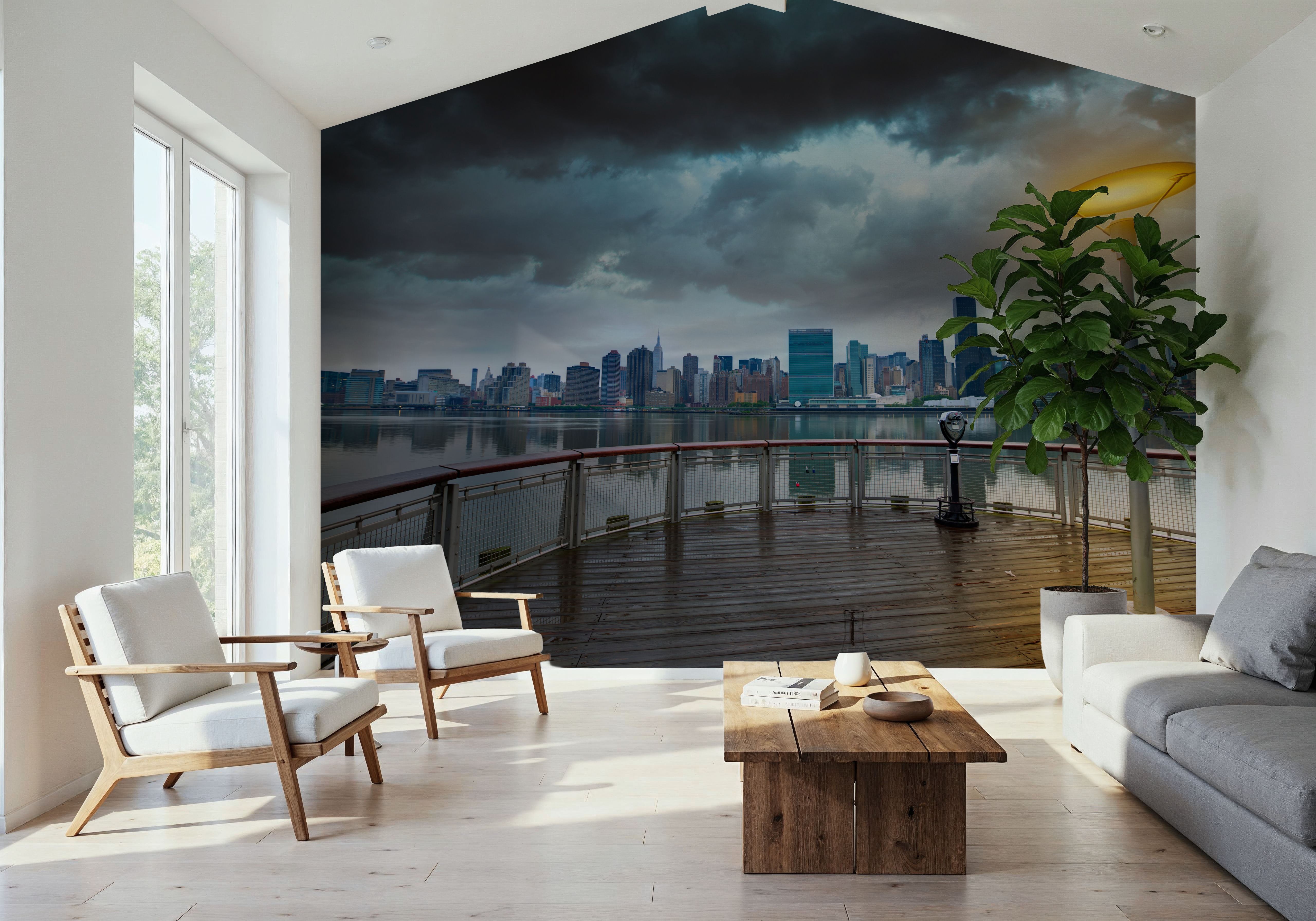 East River Dusk, Wallpaper