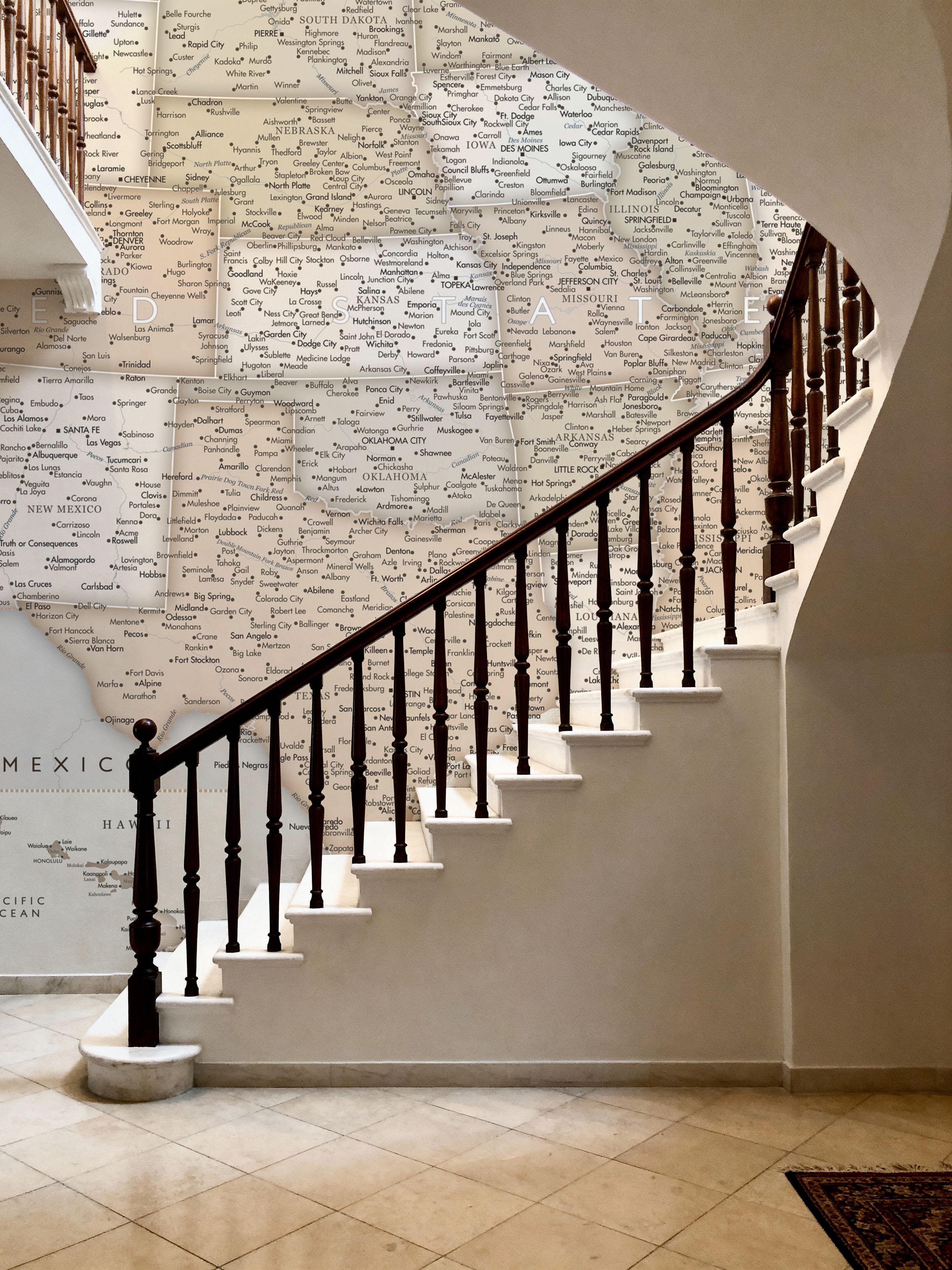 US Map Detailed - Lucille