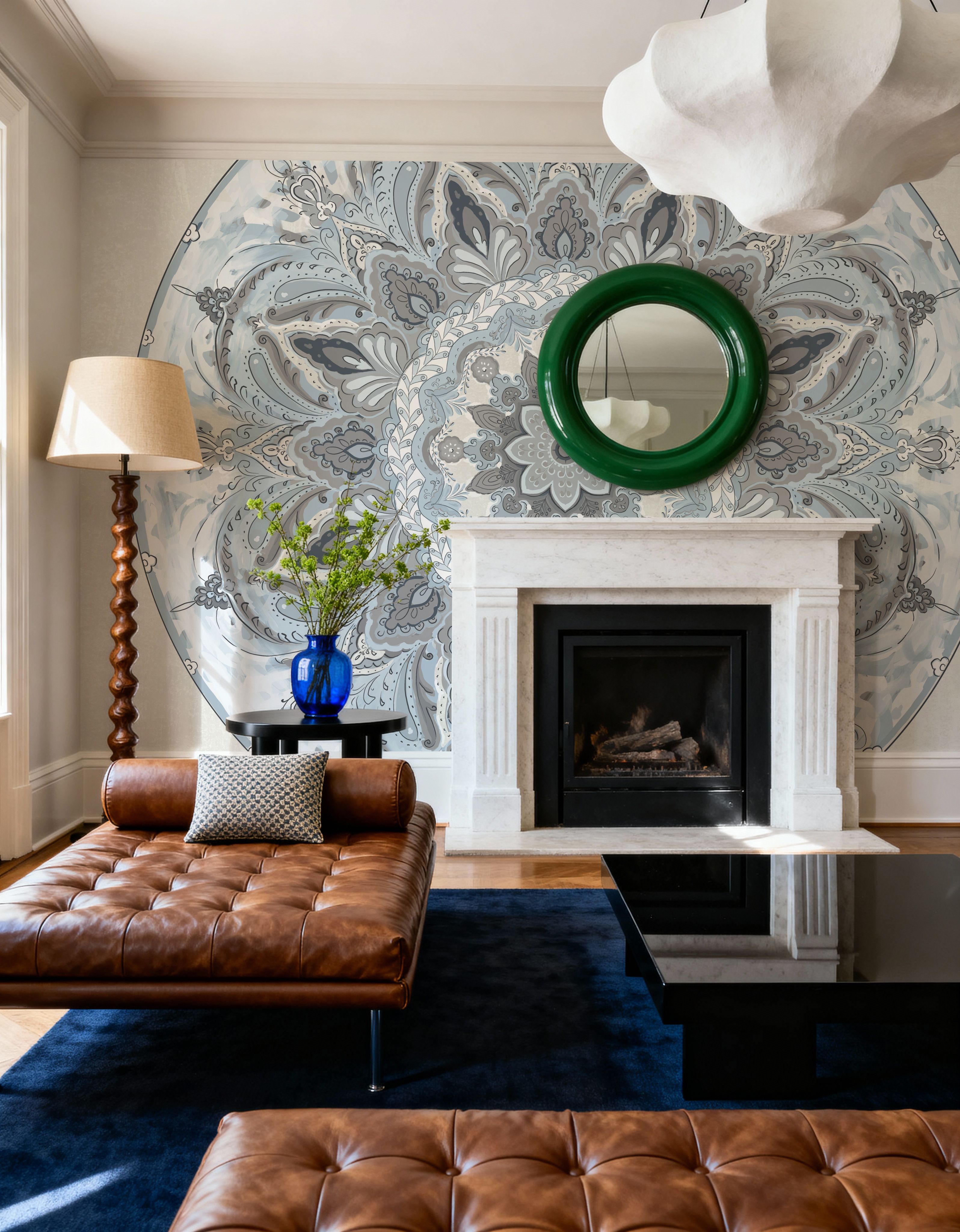 Goa Mandala I Dusty Blue