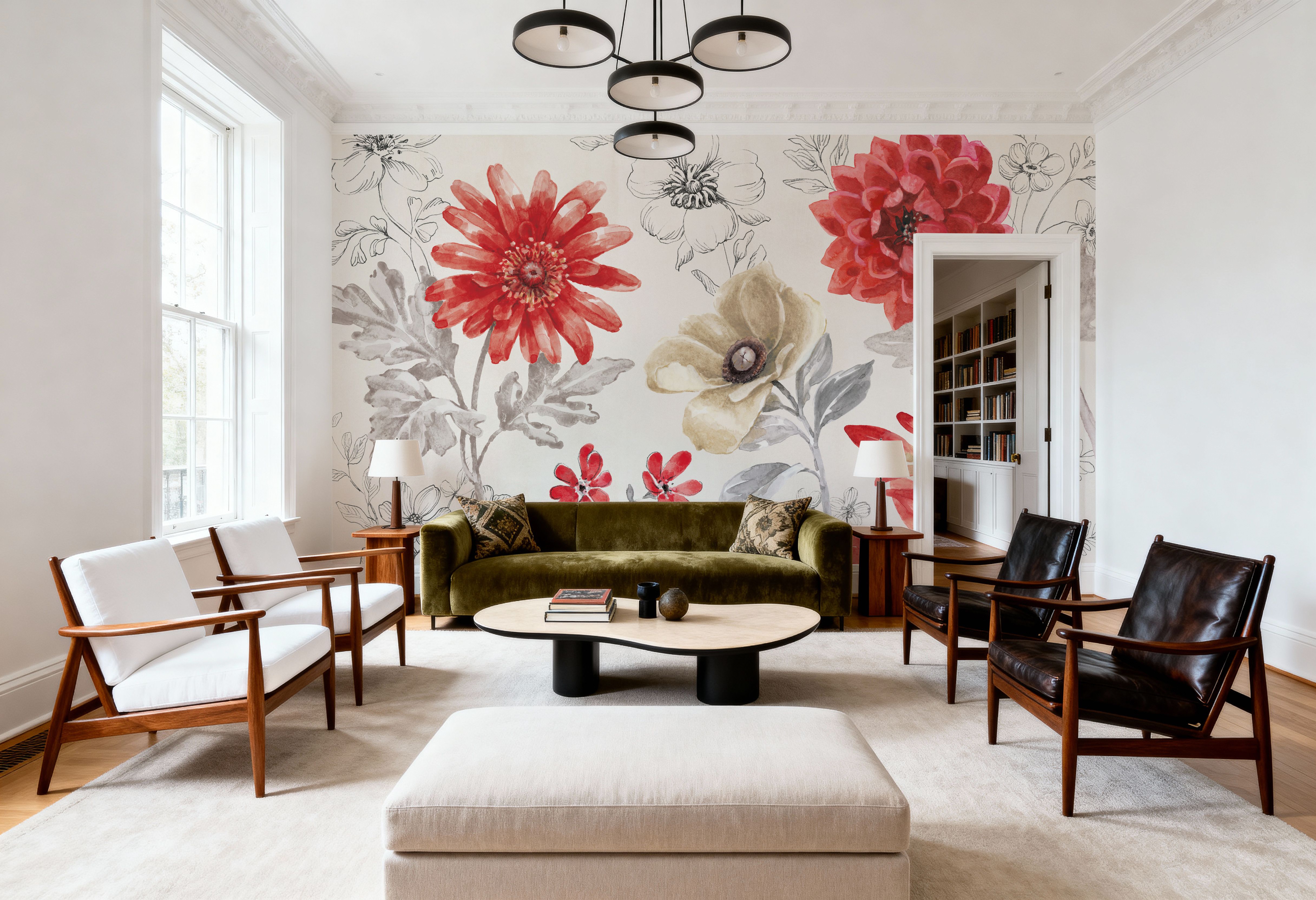 Flora Toile I, Tapeten