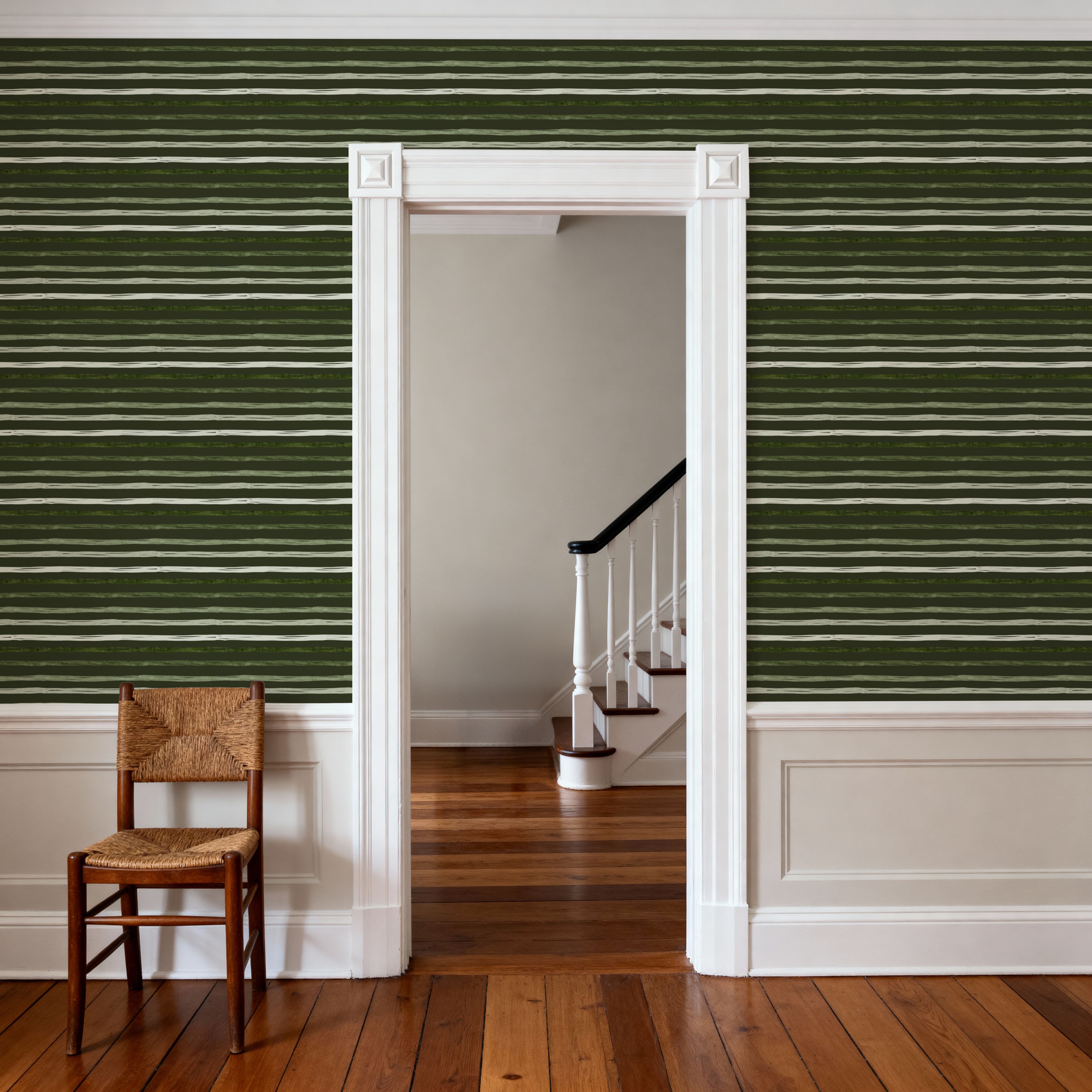 Green Stripes Dark