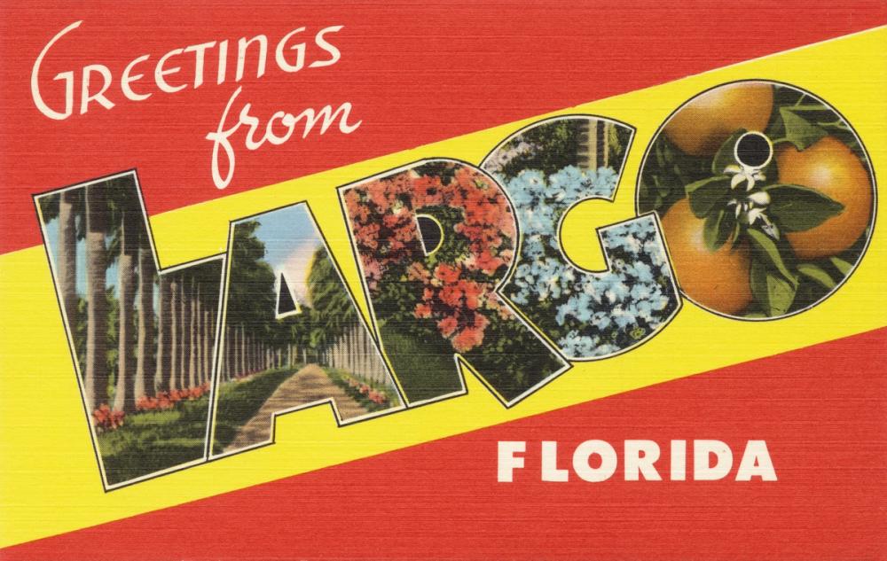 Greetings from Largo - Screenprint Postcard