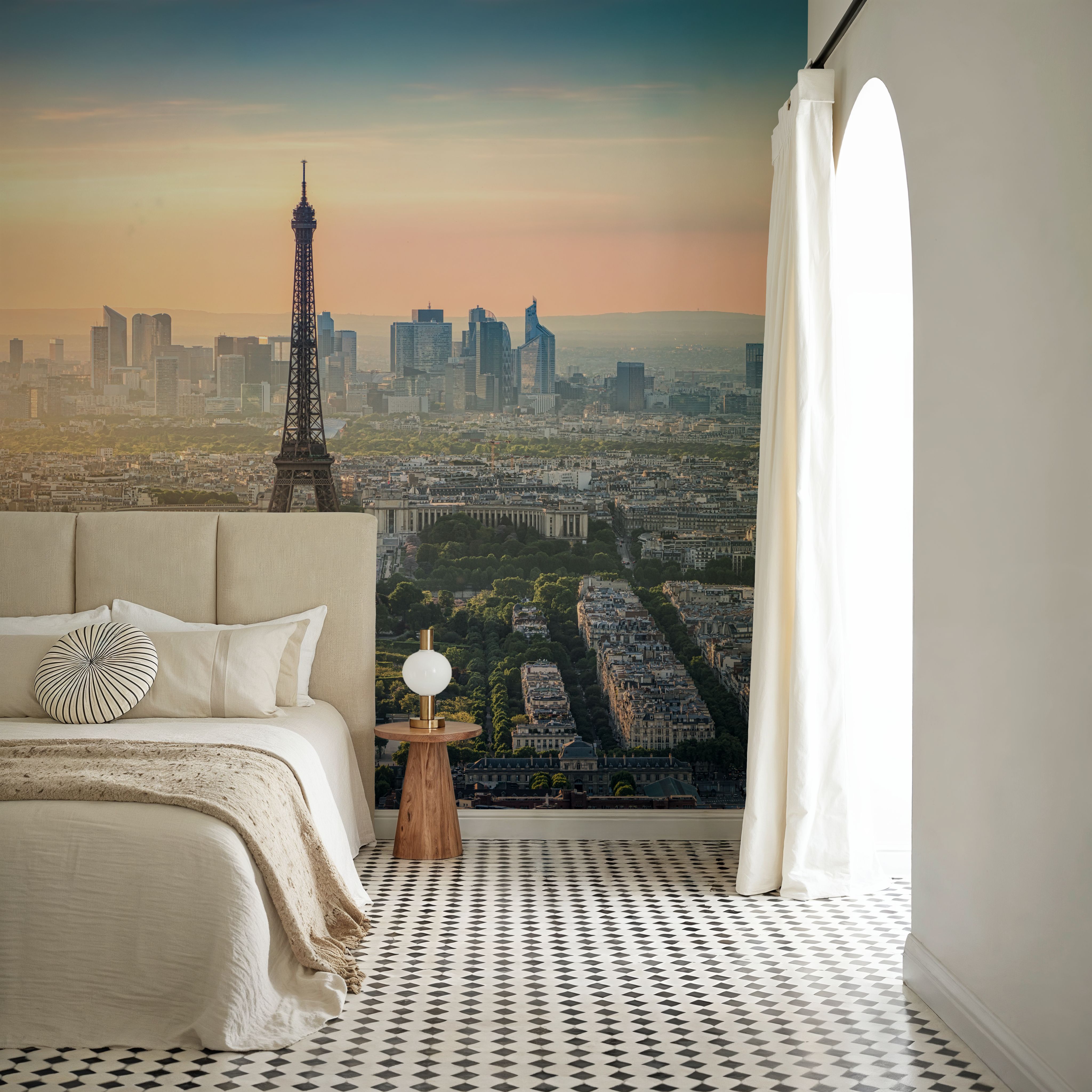 La Defense and Eiffel Tower