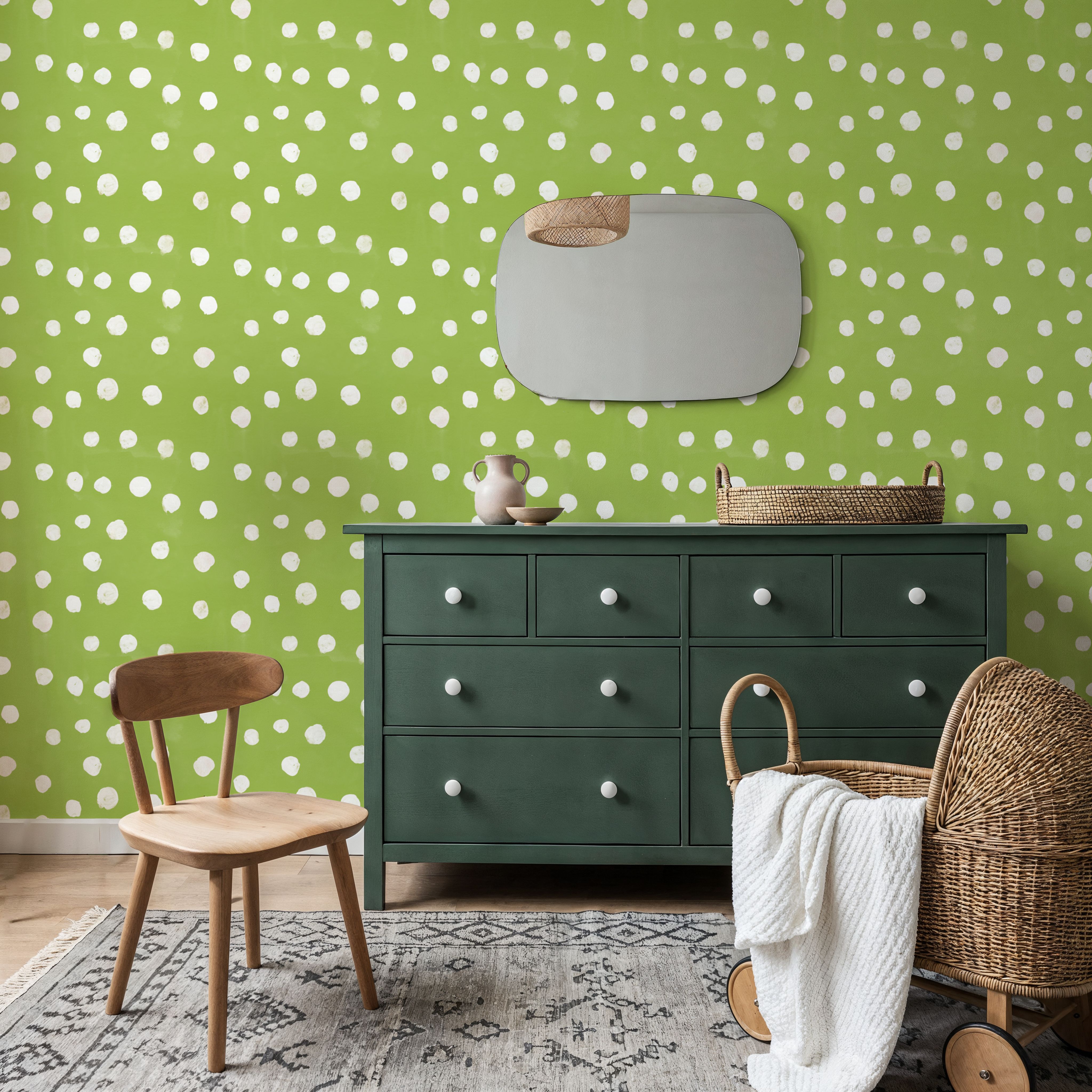 Mellow Dots Light Green