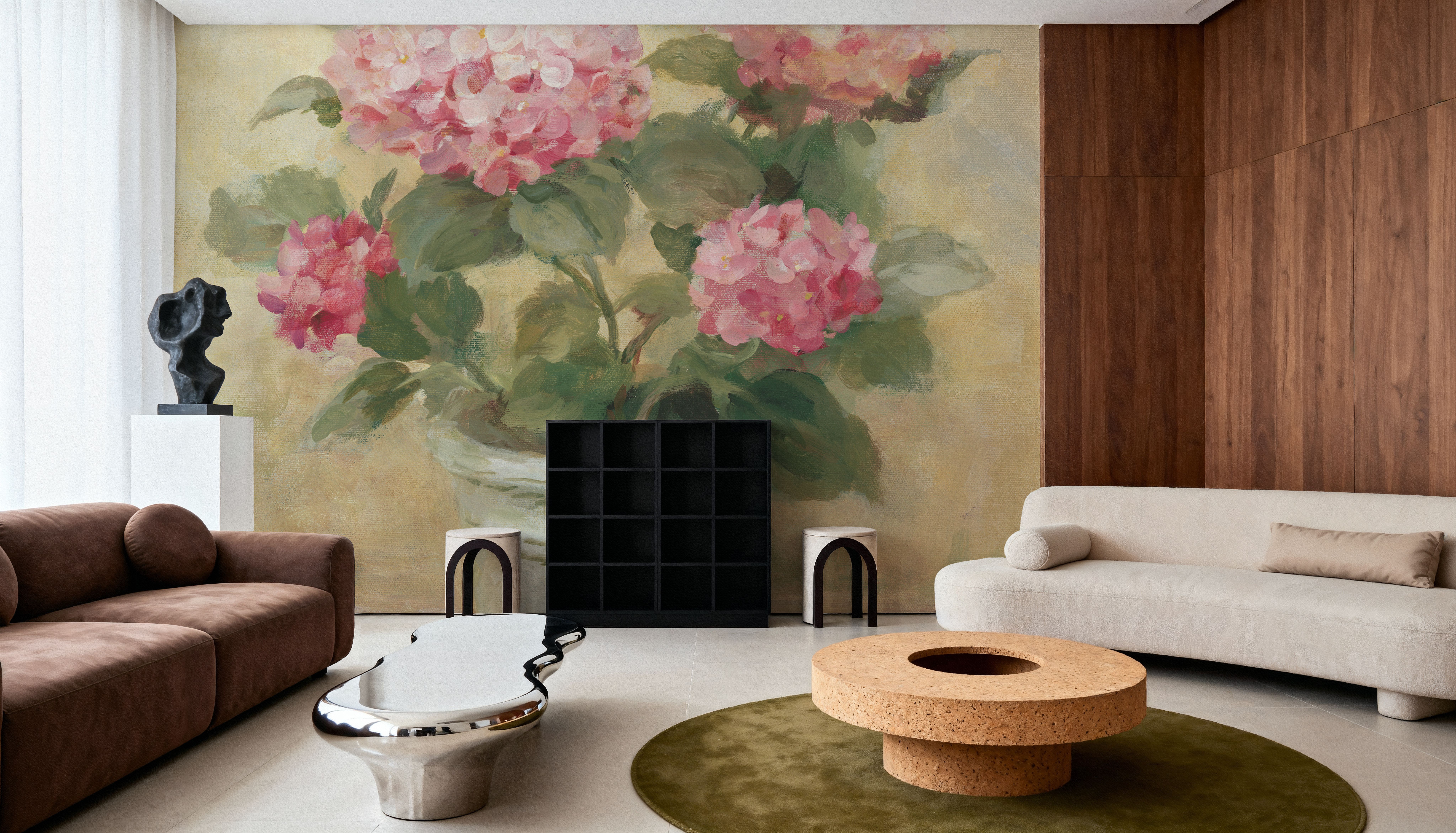 Pot of Pink Hydrangea