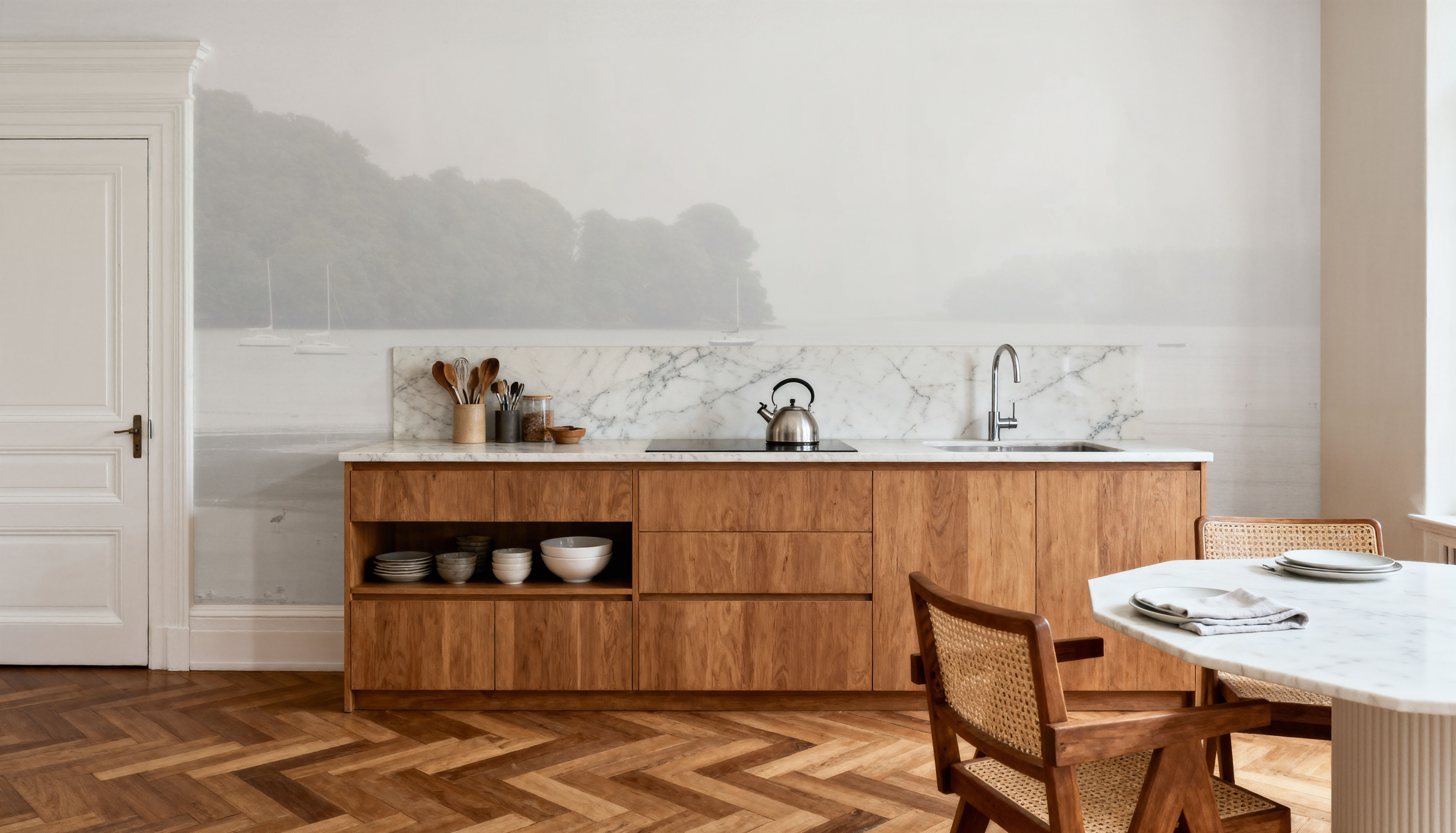 Misty Morning II, Tapeten