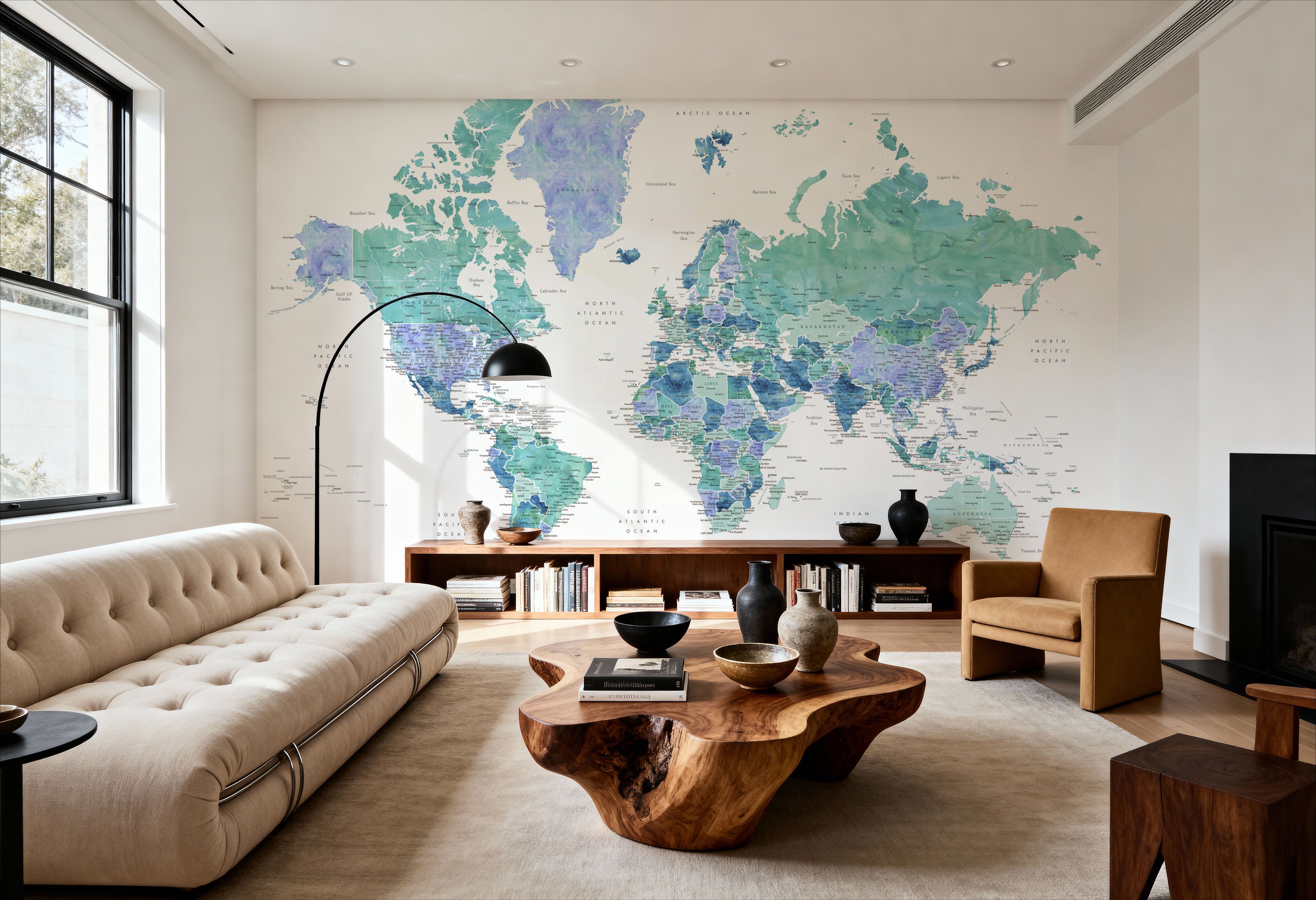 World Map Cities - Elizenda