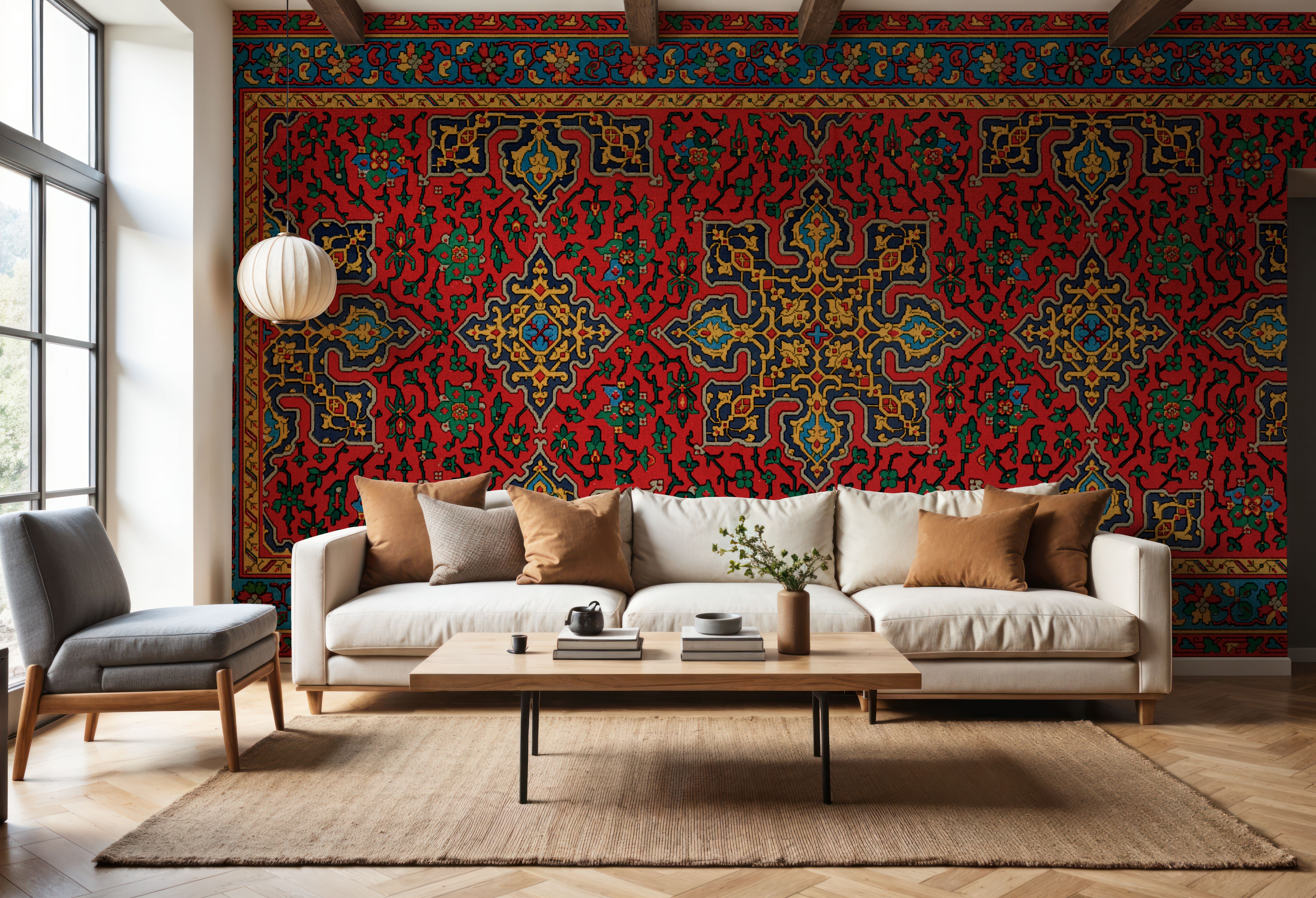 Carpet Walls & Wallpaper Ceilings