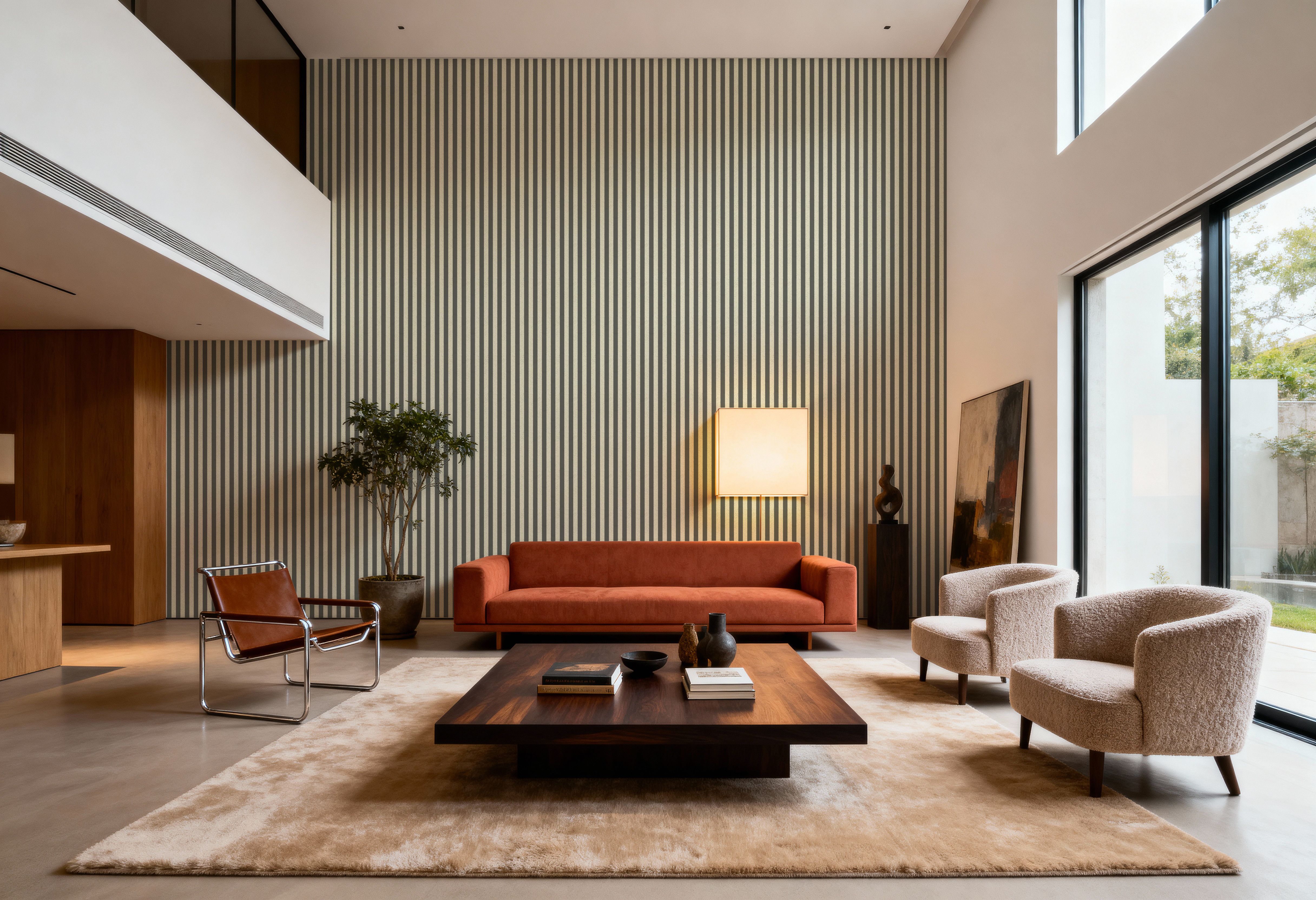 Ticking Awning Stripes, Liquorice
