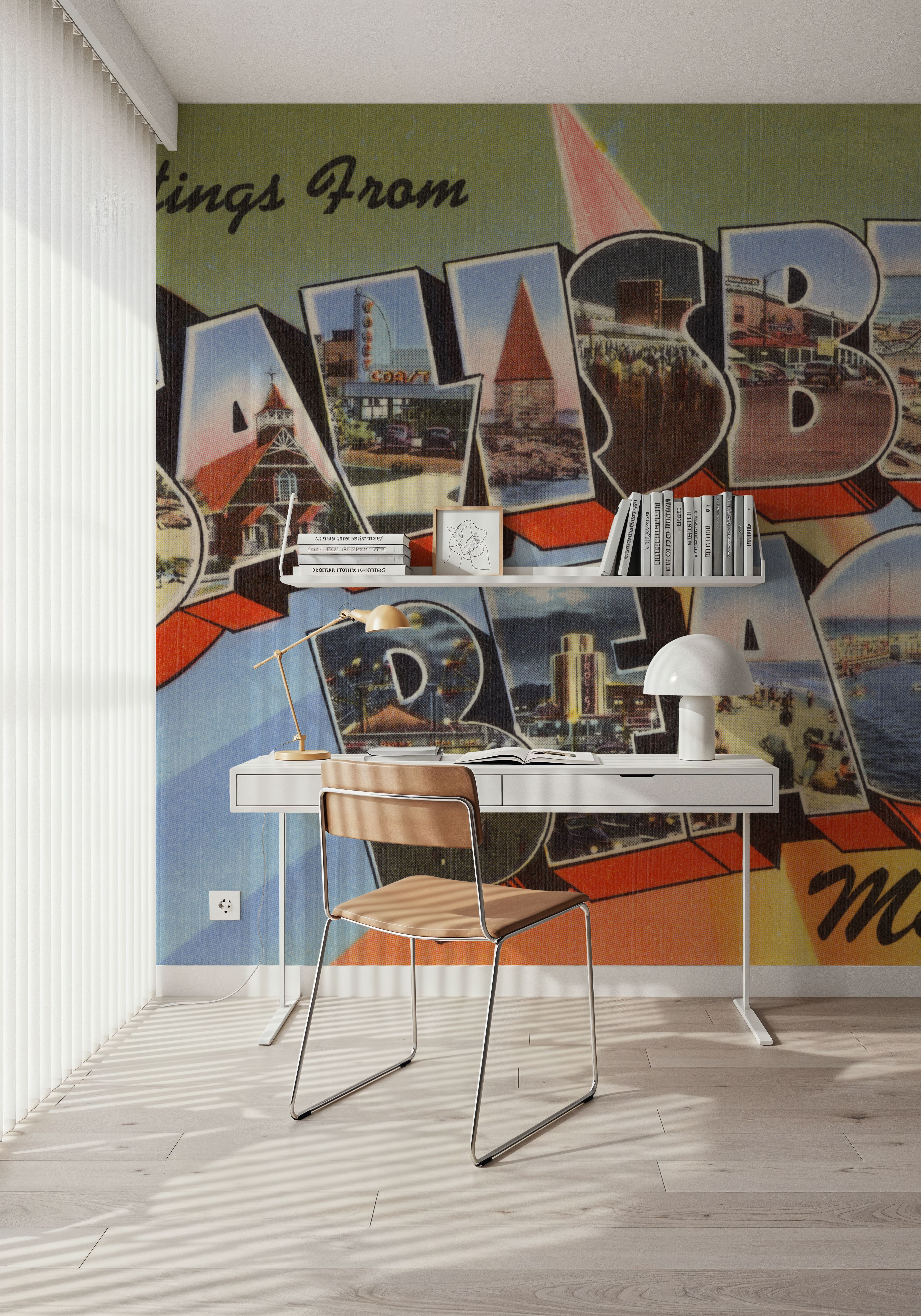 Greetings from Salisbury Beach - Screenprint Postcard