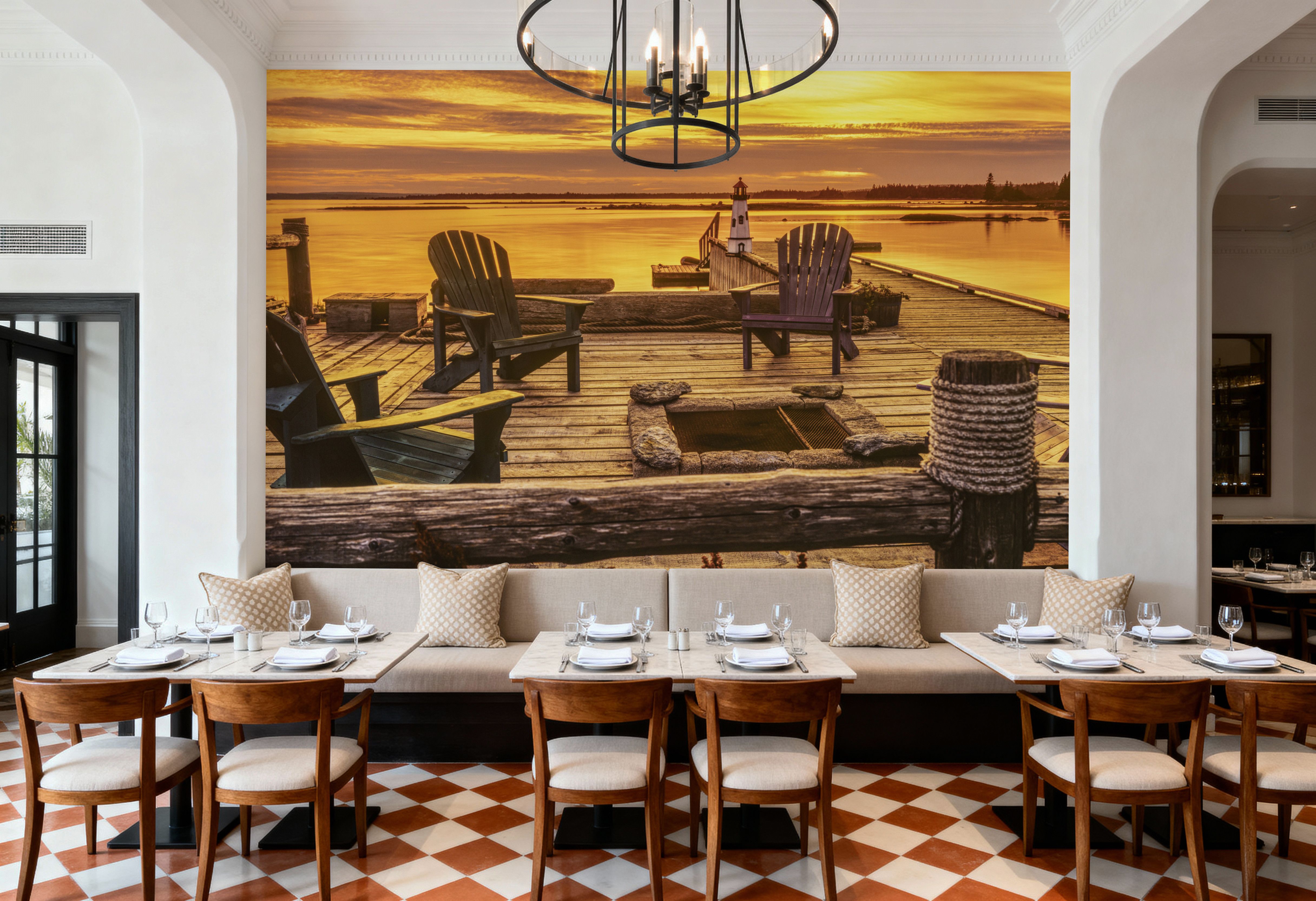 Wooden Pier at Sunset