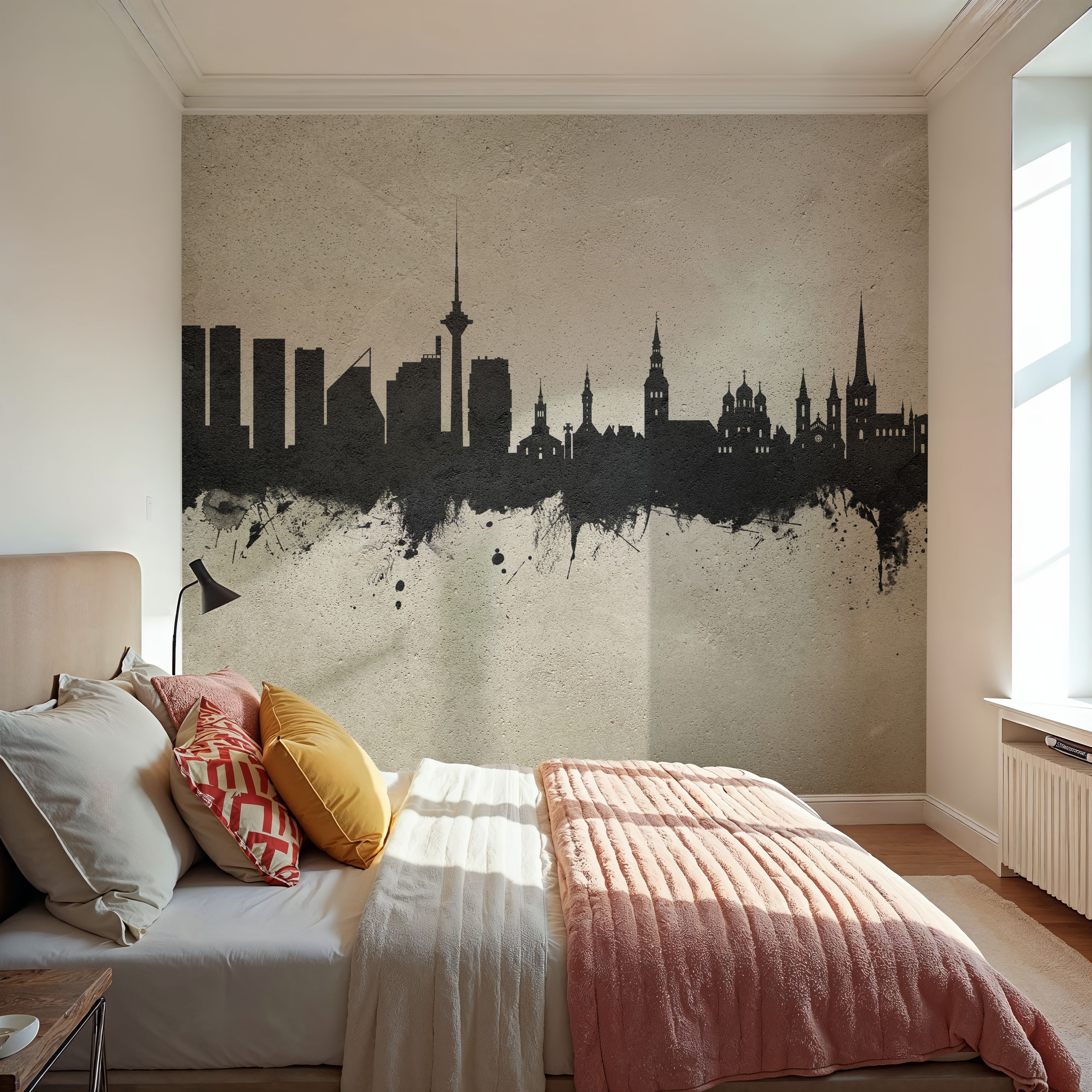 Tallinn Estonia Skyline Concrete