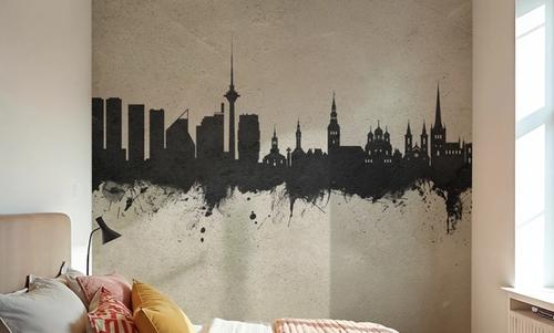 Tallinn Estonia Skyline Concrete