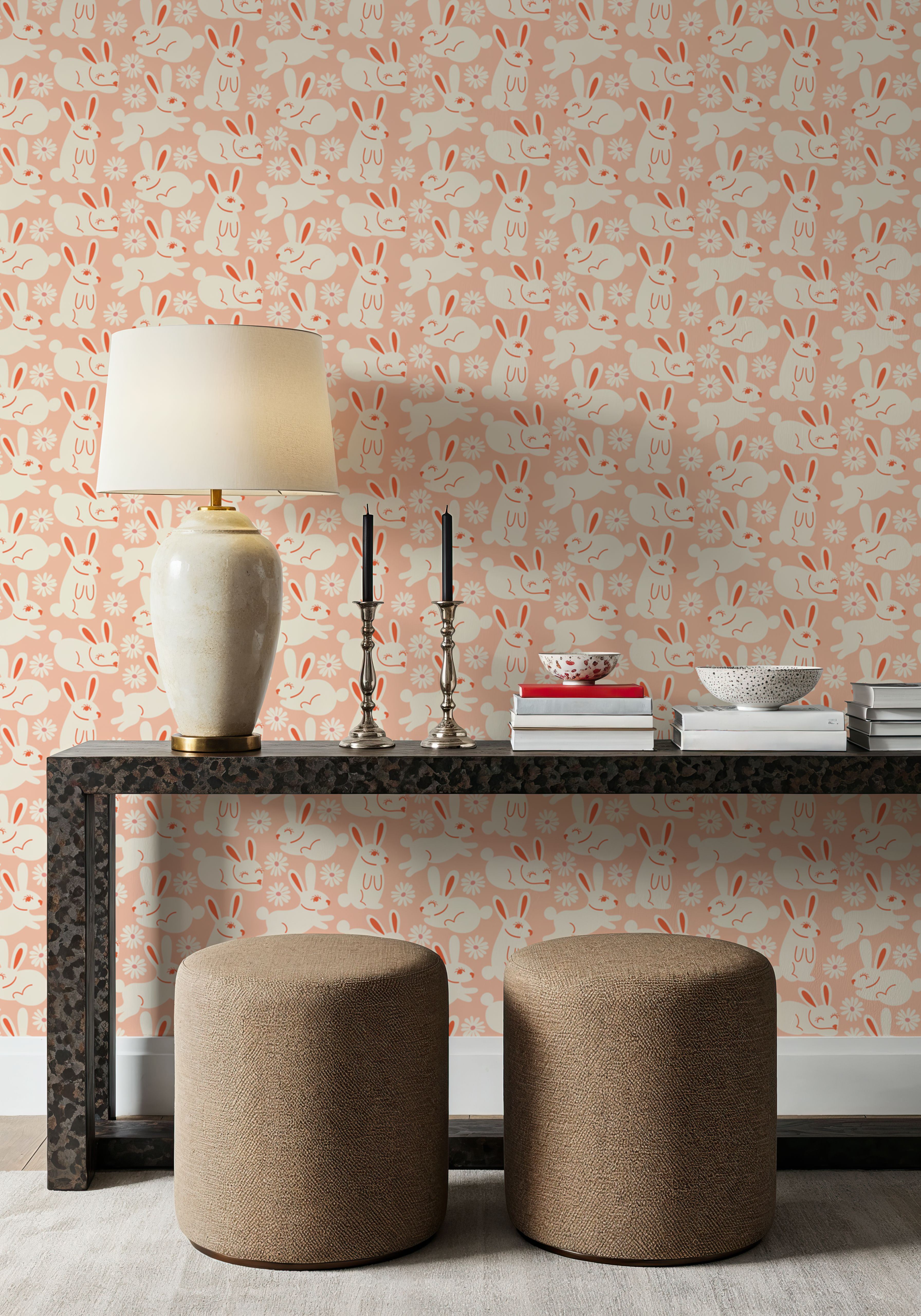 Blissful Bunnies, Tapeten