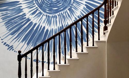 Coastal Block Print I Blue