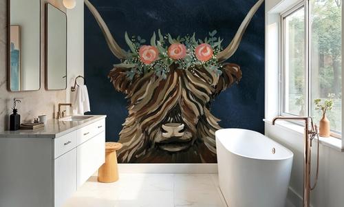 Longhorn with Rose Crown Dark