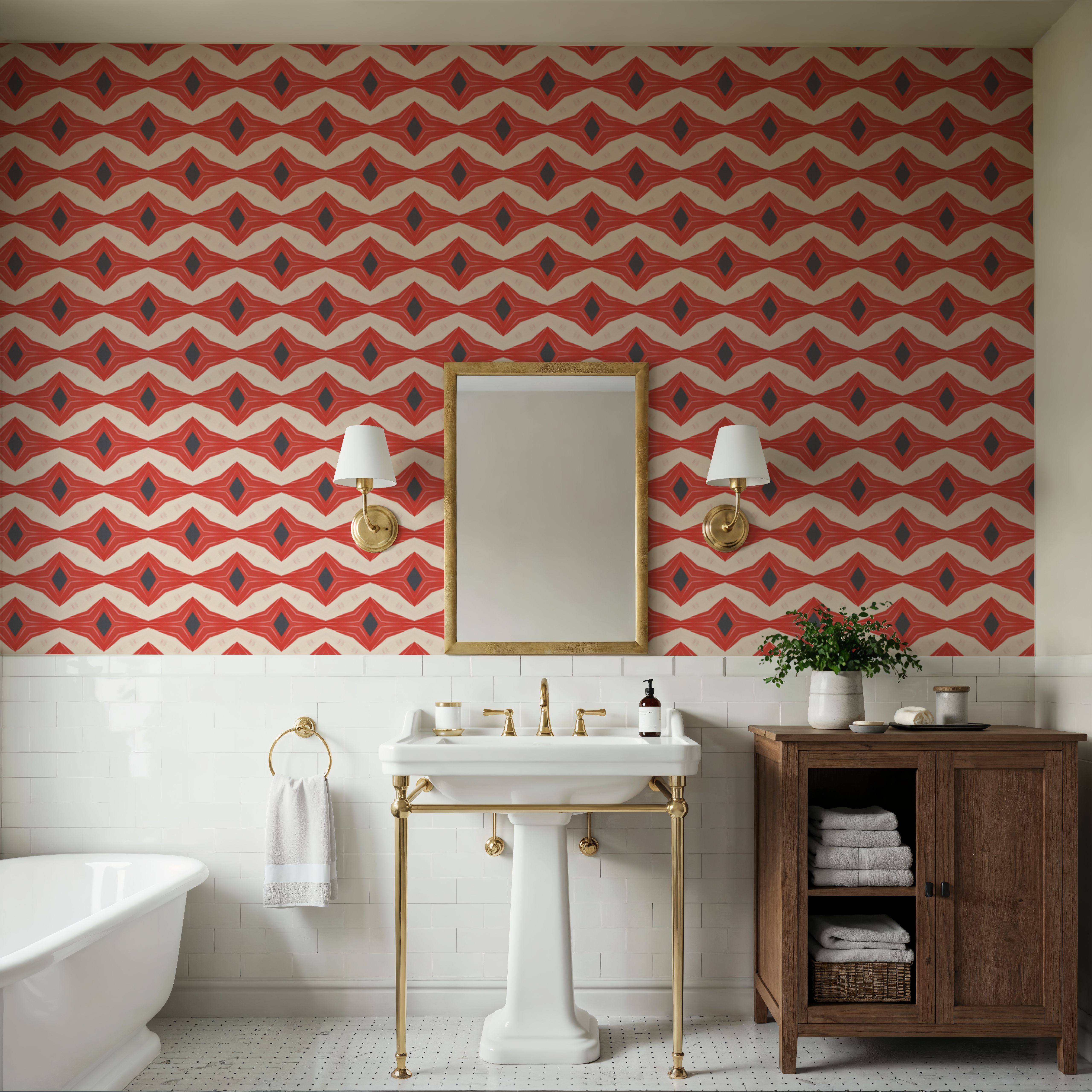 Batik Pulse, Papier peint