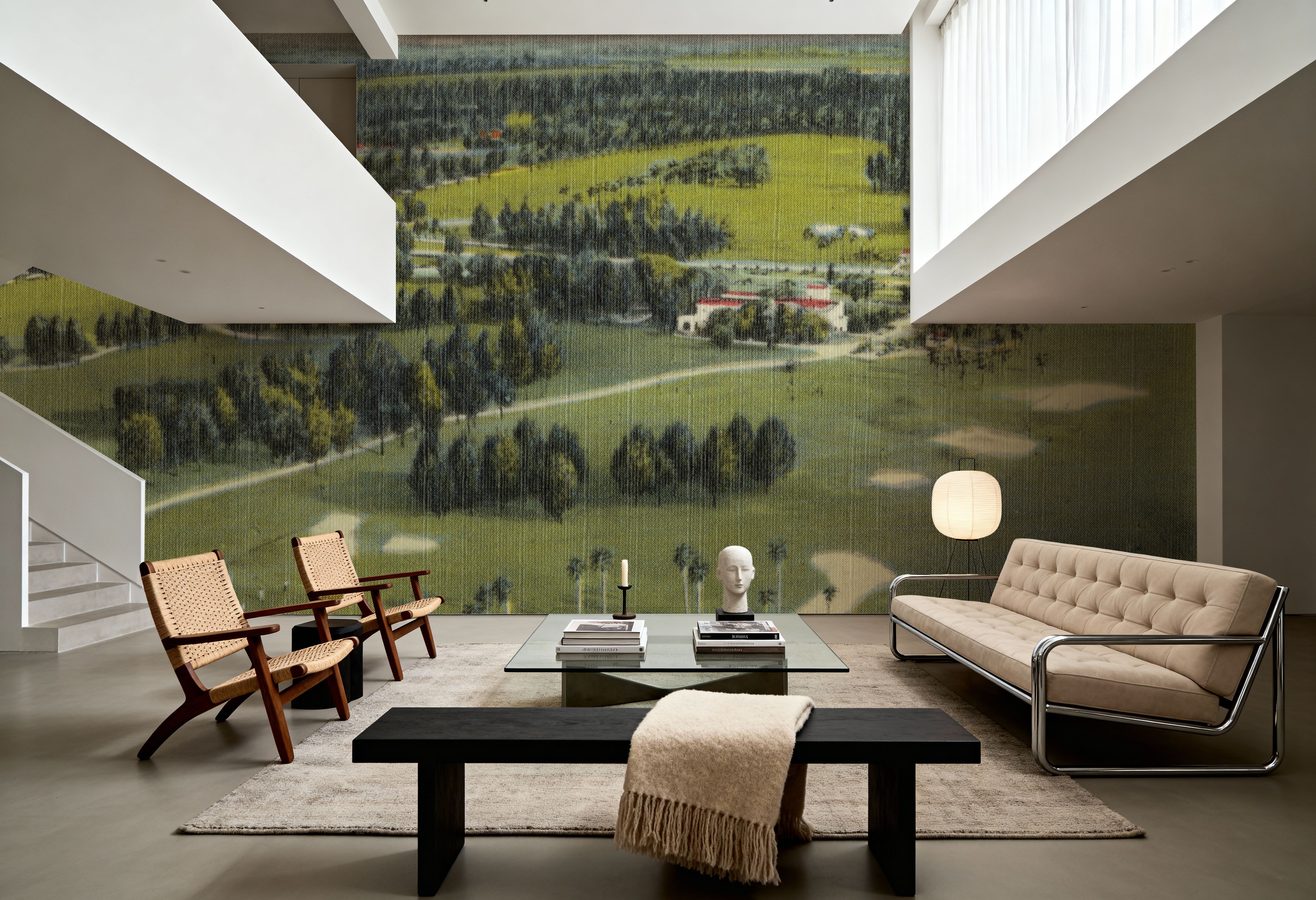 Greetings from Miami Golf - Screenprint Postcard, Wallpaper