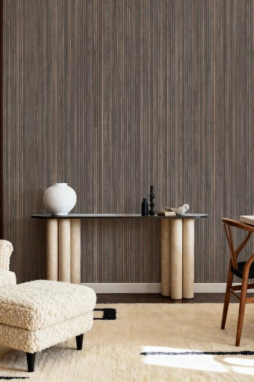 Faux Grasscloth Vertical, Taupe