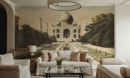 Taj Mahal Postcard - Screenprint
