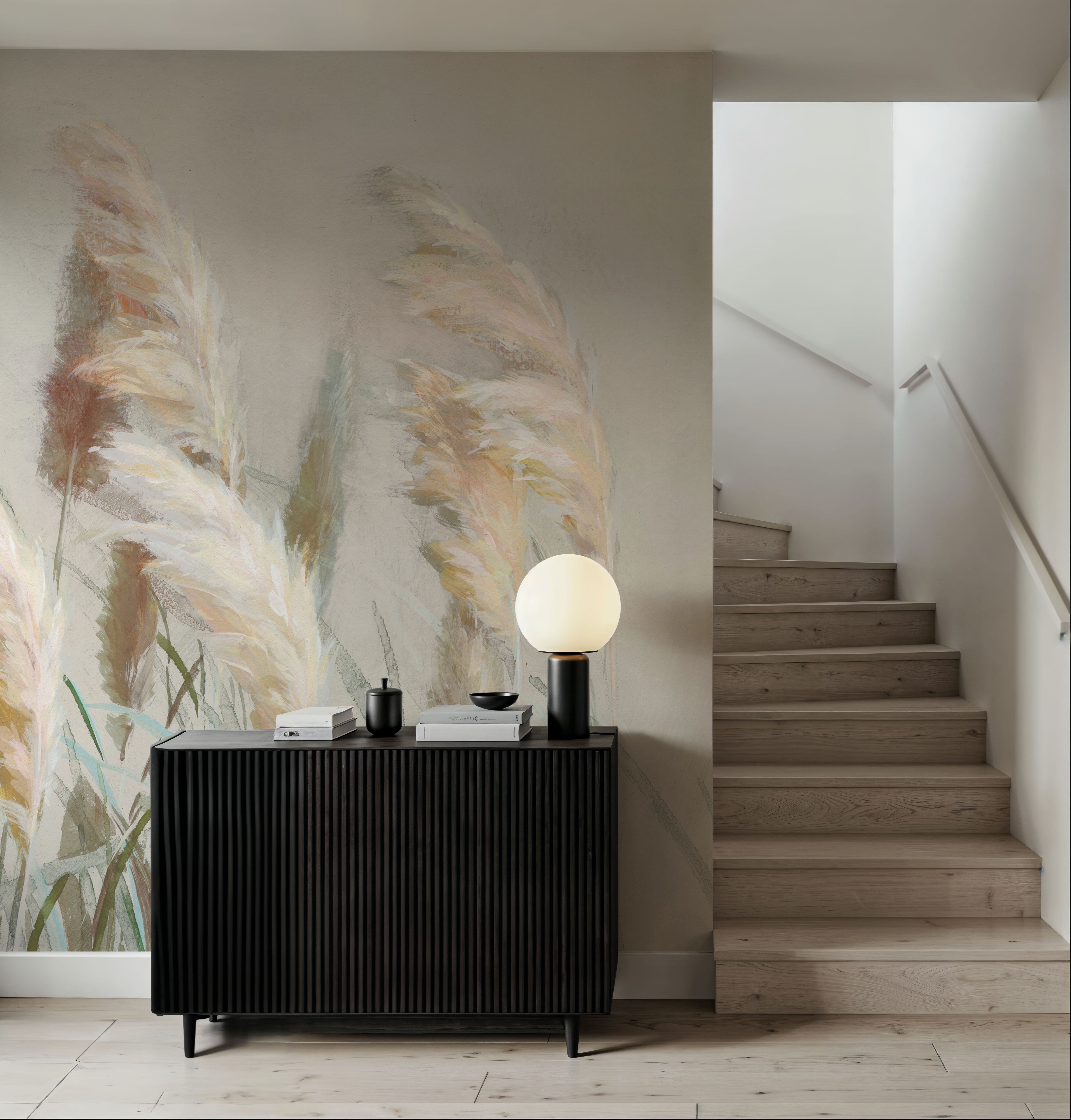 Neutral Pampas Grasses