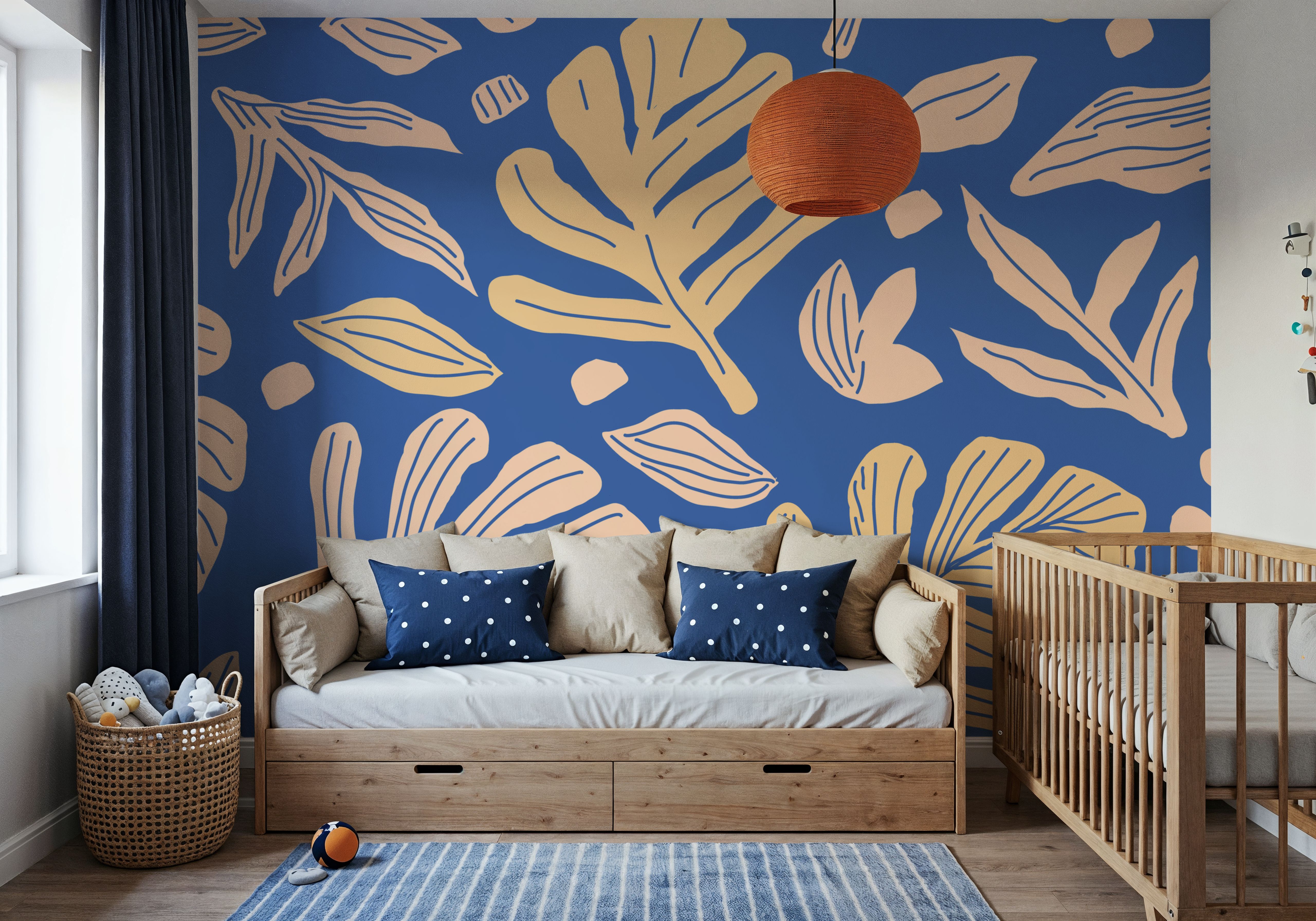 Monstera Cuttings, Soft Blue