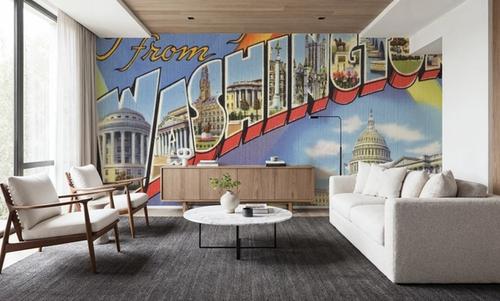 Greetings from Washington - Screenprint Postcard